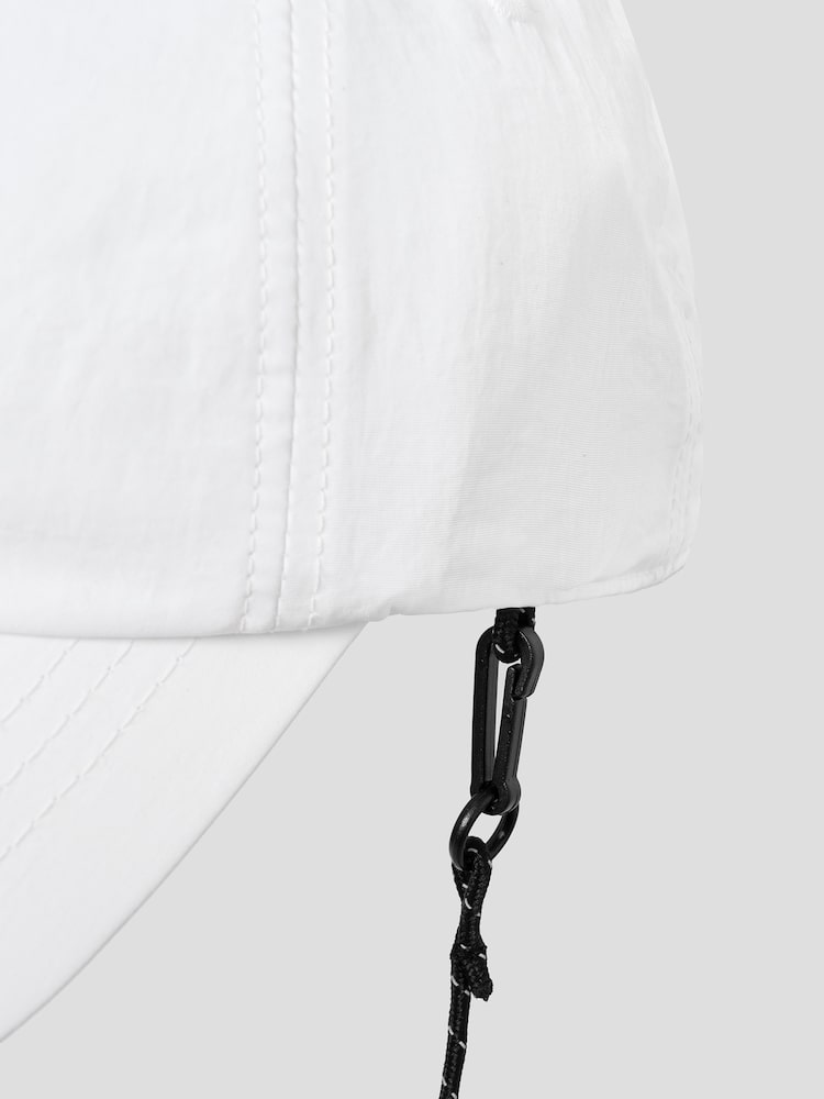 S.W.SMILEY® Embroidered Logo Ball Cap - White