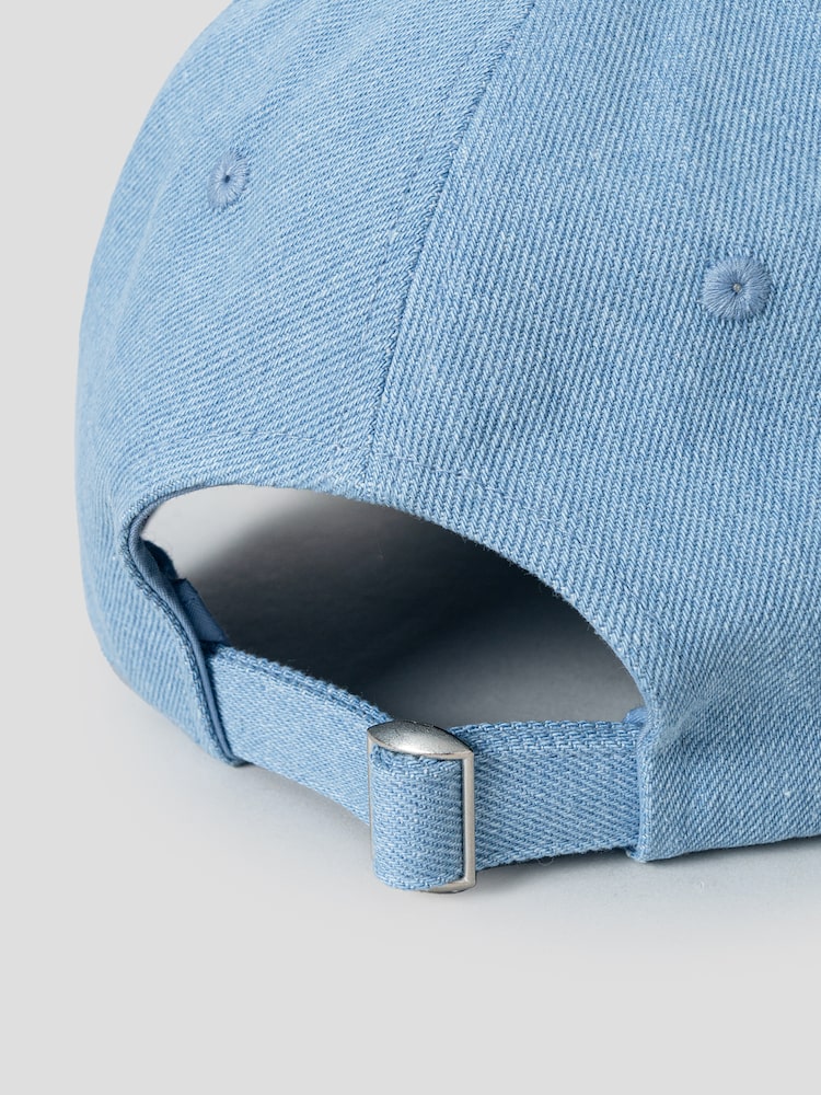 S.W.SMILEY® Embroidered Logo Ball Cap - Light Blue