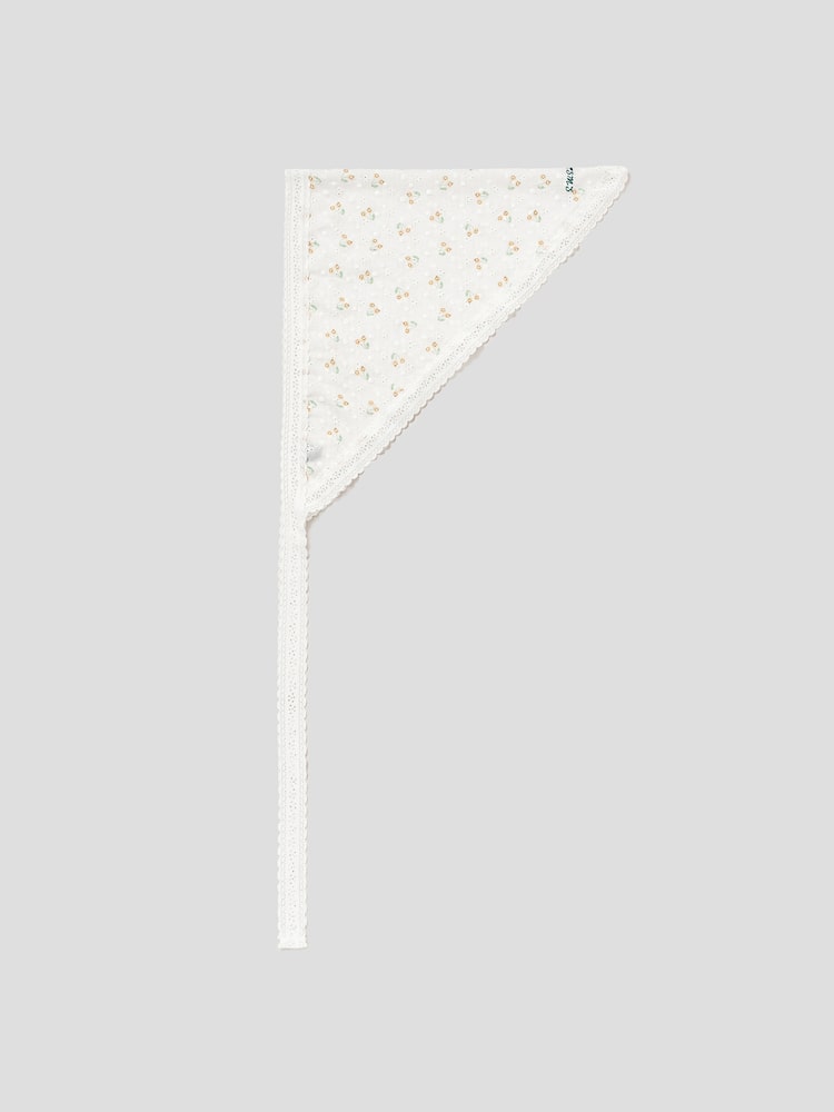S.W.SMILEY® Flower Scarf - White