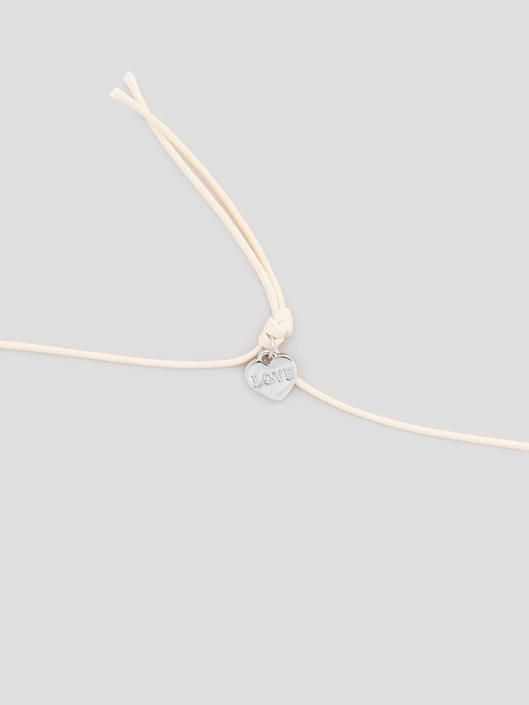 S.W.SMILEY® Flower Smiley Necklace - White