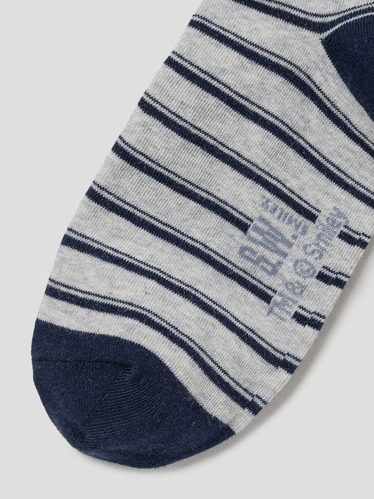 S.W.SMILEY® Socks 3-Piece Set - Navy
