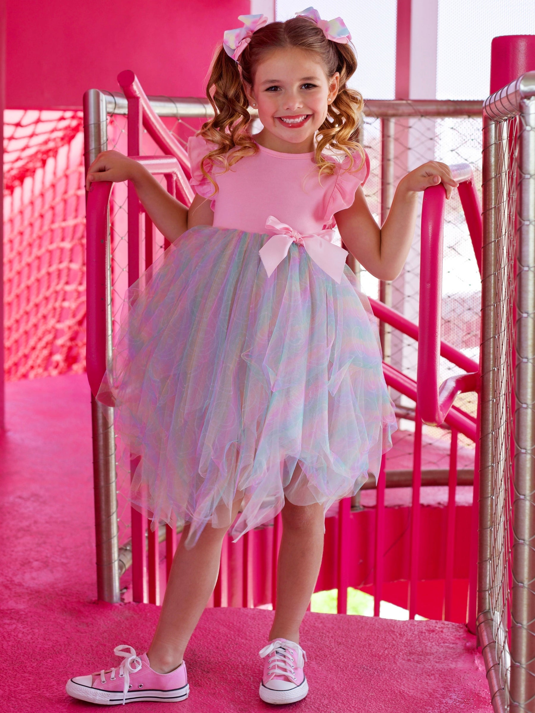 SmileyWorld Rainbow Smiley Tutu Dress
