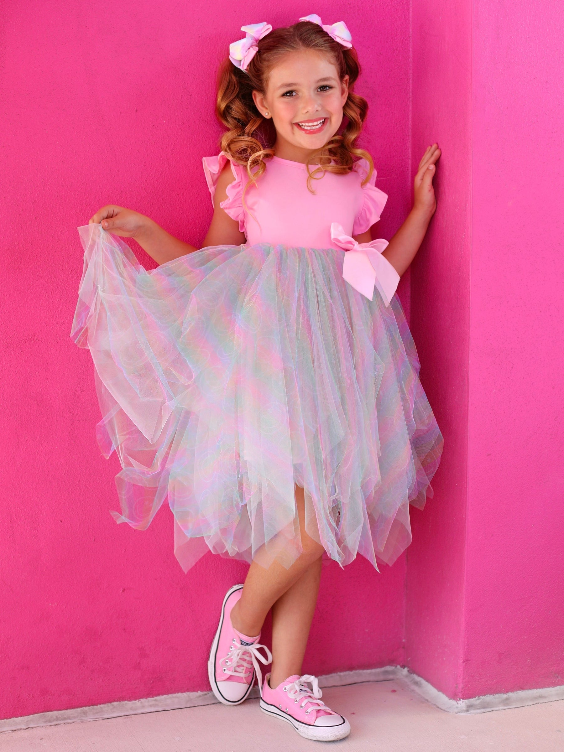 SmileyWorld Rainbow Smiley Tutu Dress