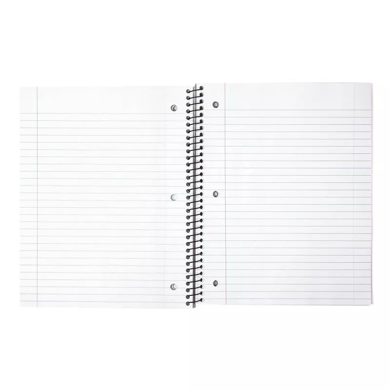Yoobi SmileyWorld 1 Subject Notebooks 8"x10.5" Wide Ruled Multicolor Smiley
