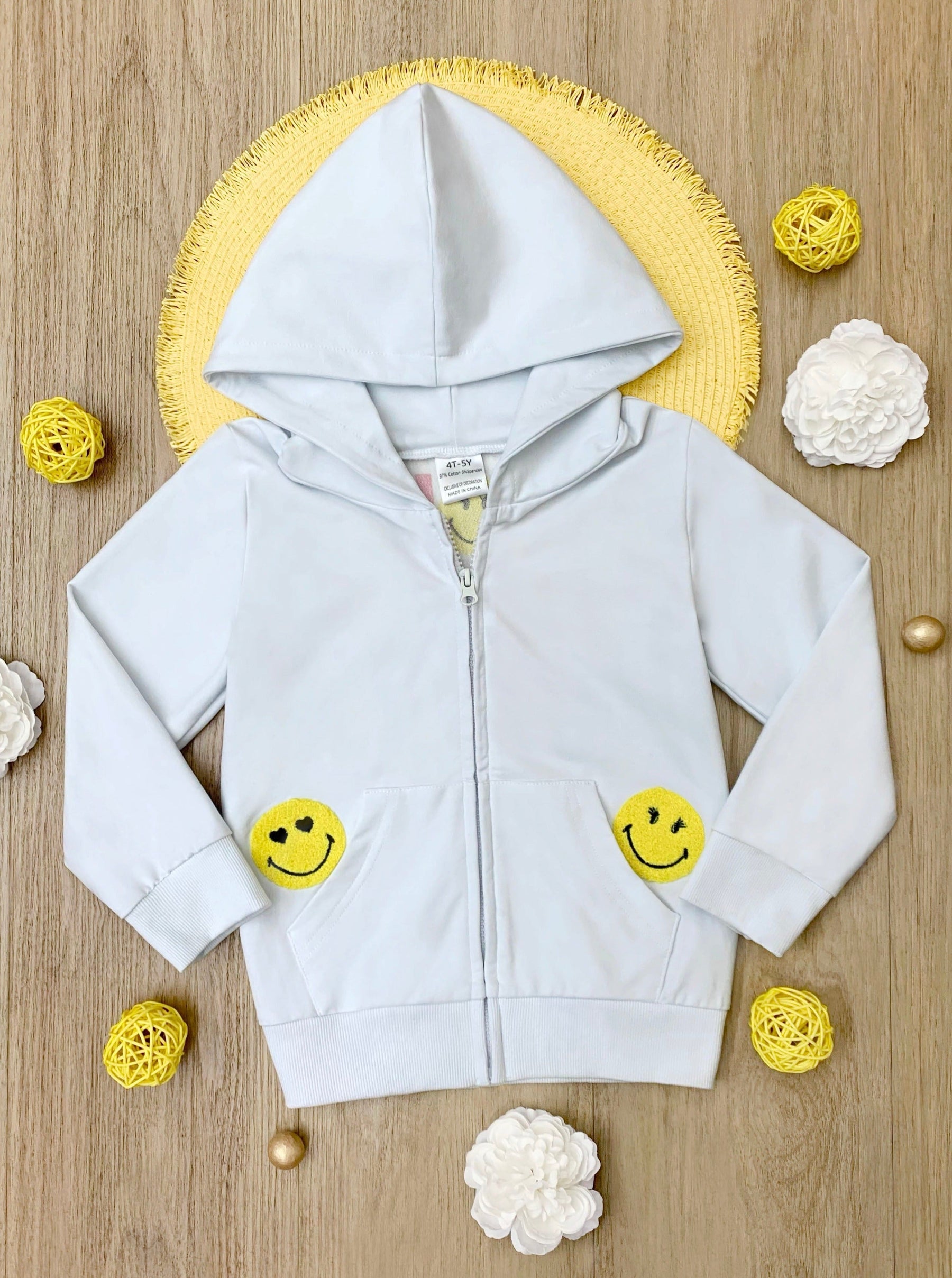SmileyWorld Bold, Bright, Brave Zip-Up Hoodie