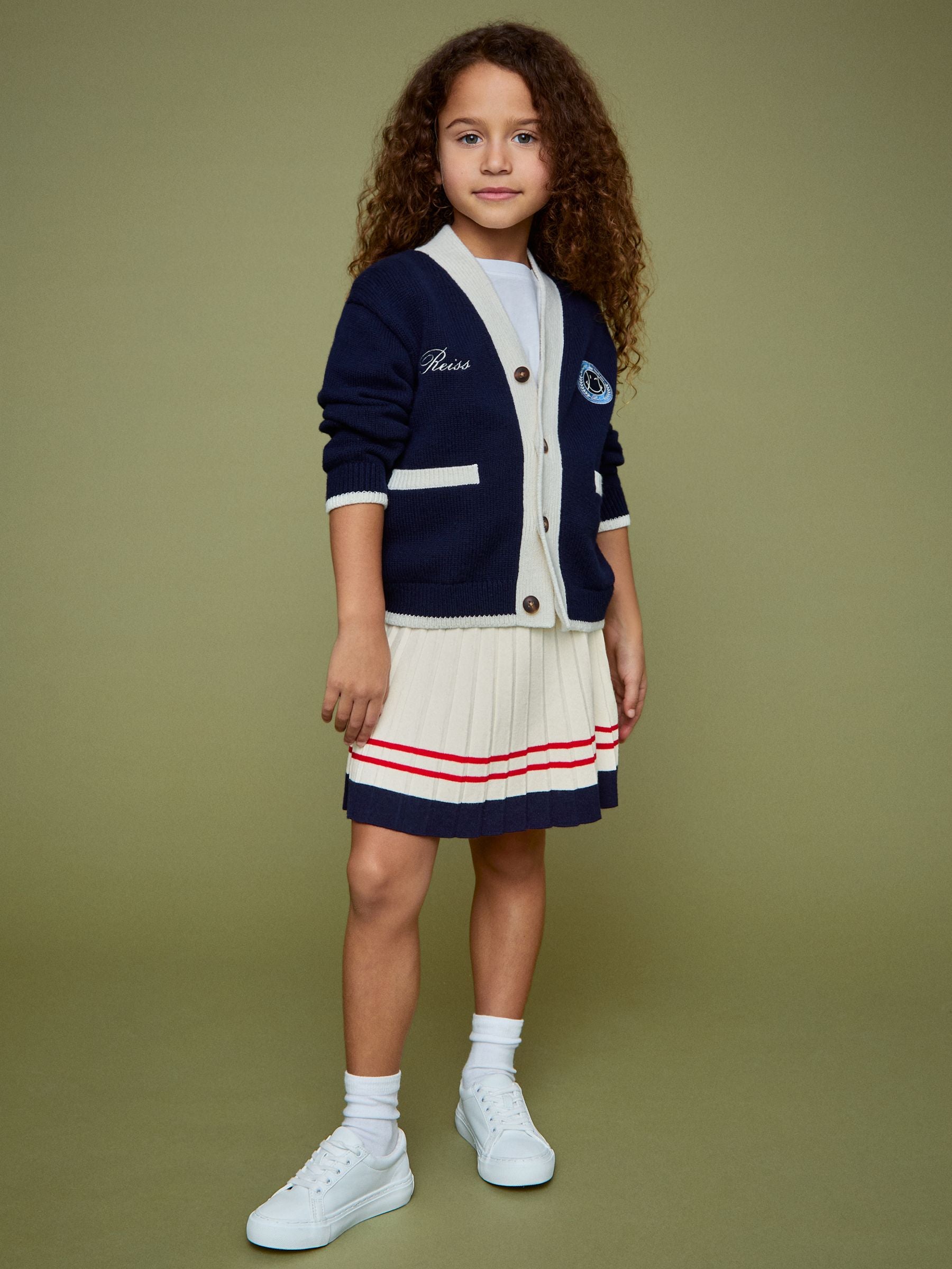 SmileyWorld | Reiss Tennis Skirt in Off White