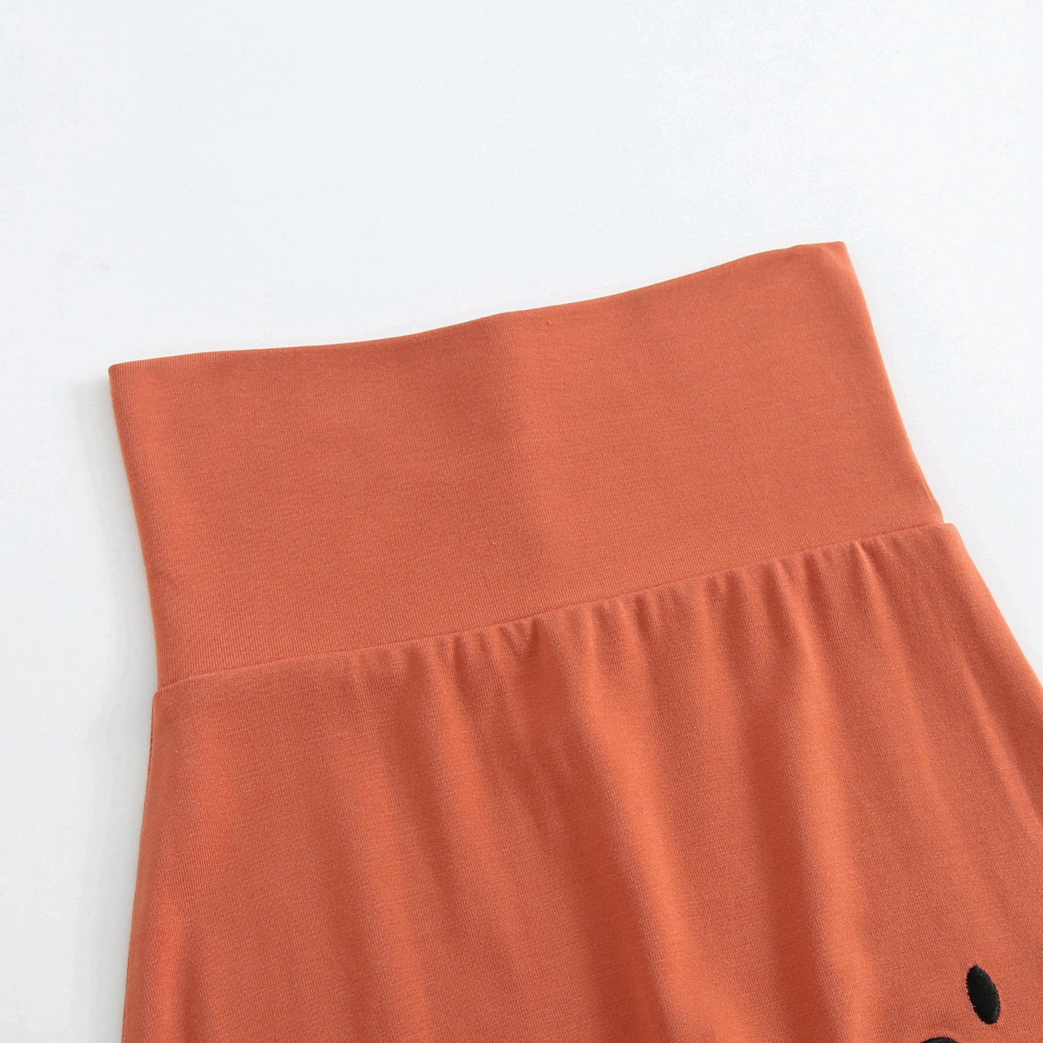 Grow With Me Pant - Mini Smiley® Happy Rust - Luxe Bamboo