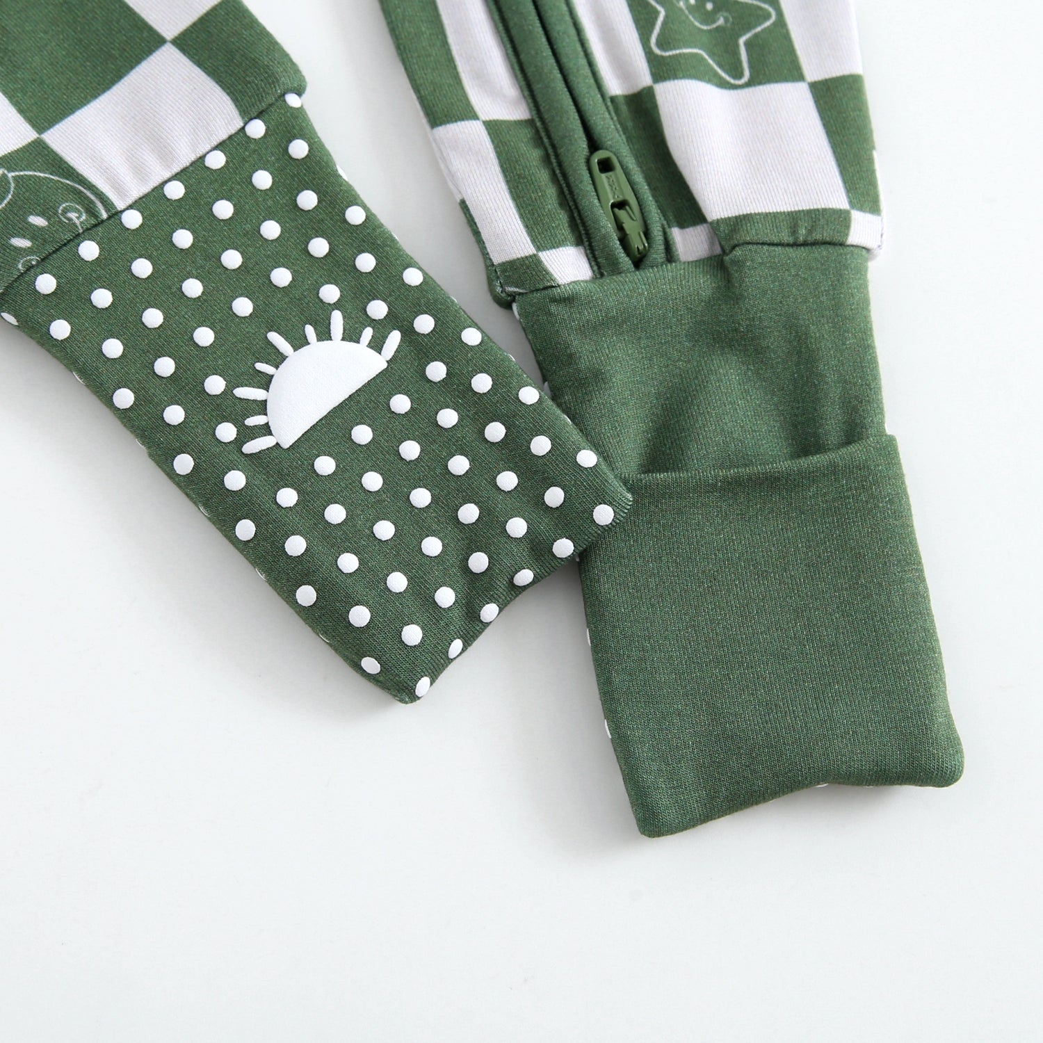 Flexi-Fit Zip PJ - Mini Smiley® Check - Luxe Bamboo