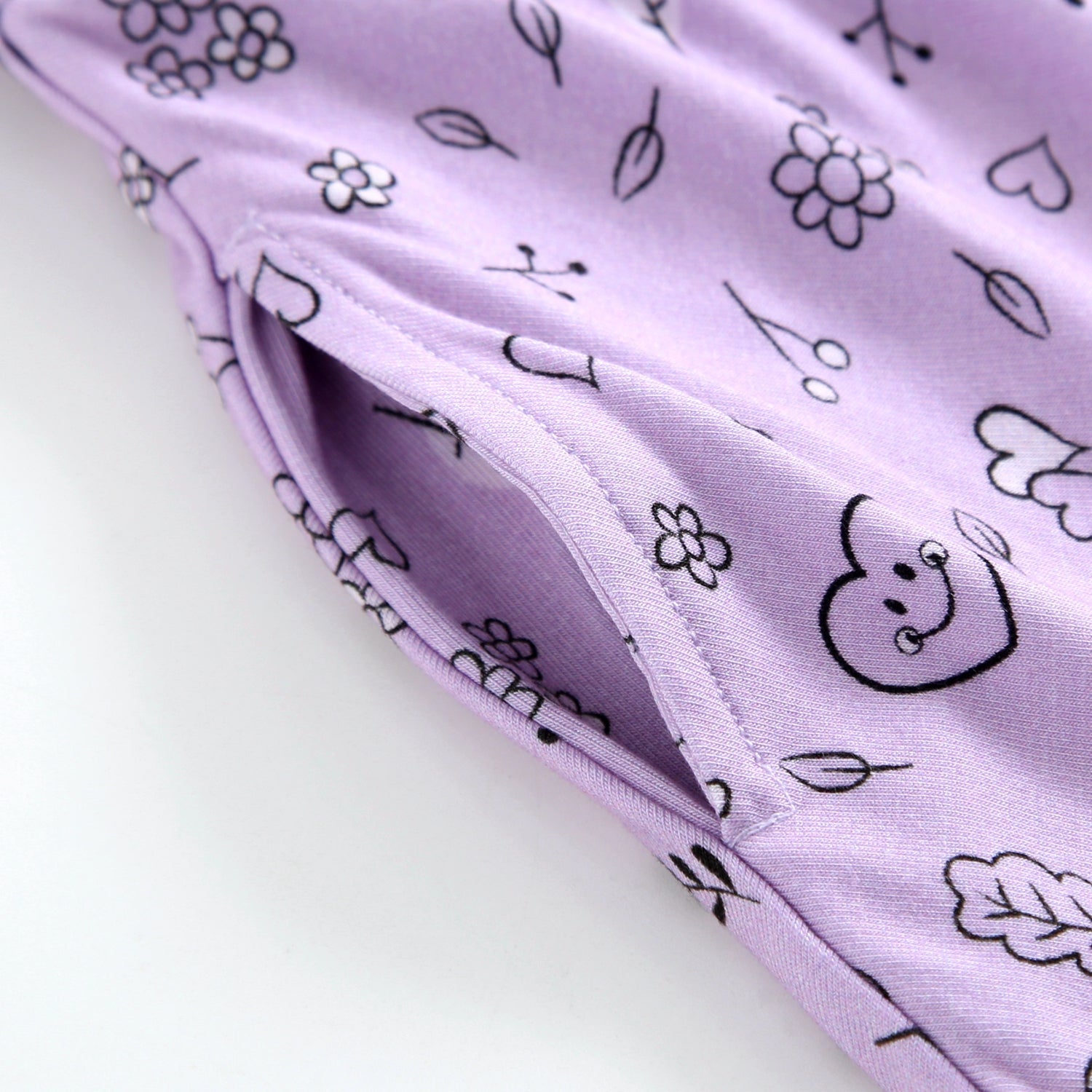 Dress - Mini Smiley® Lilac Doodle - Luxe Bamboo
