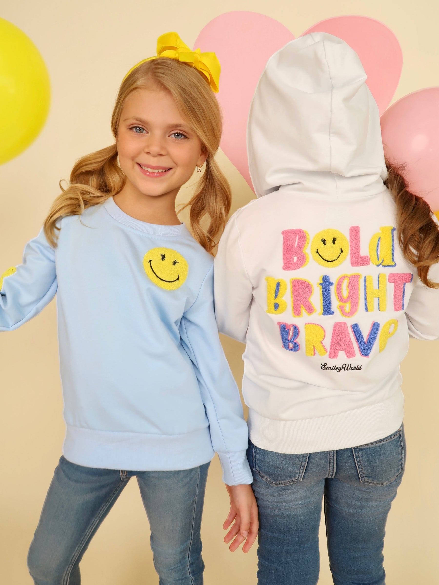 SmileyWorld Bold, Bright, Brave Zip-Up Hoodie