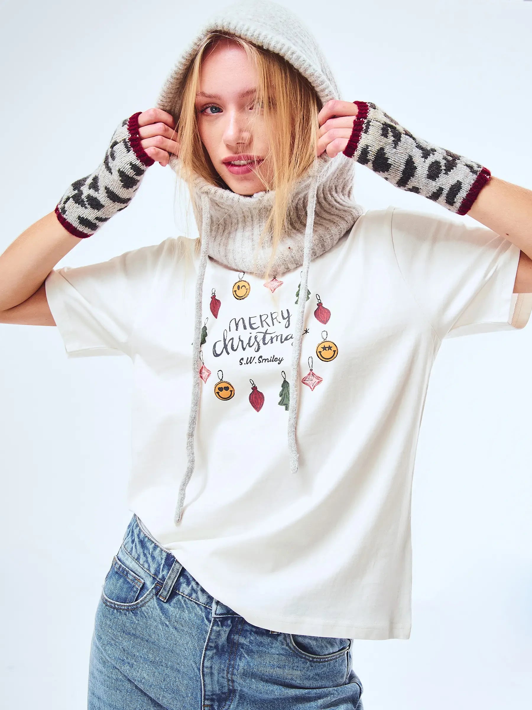 Cotton Christmas t-shirt S.W. SMILEY