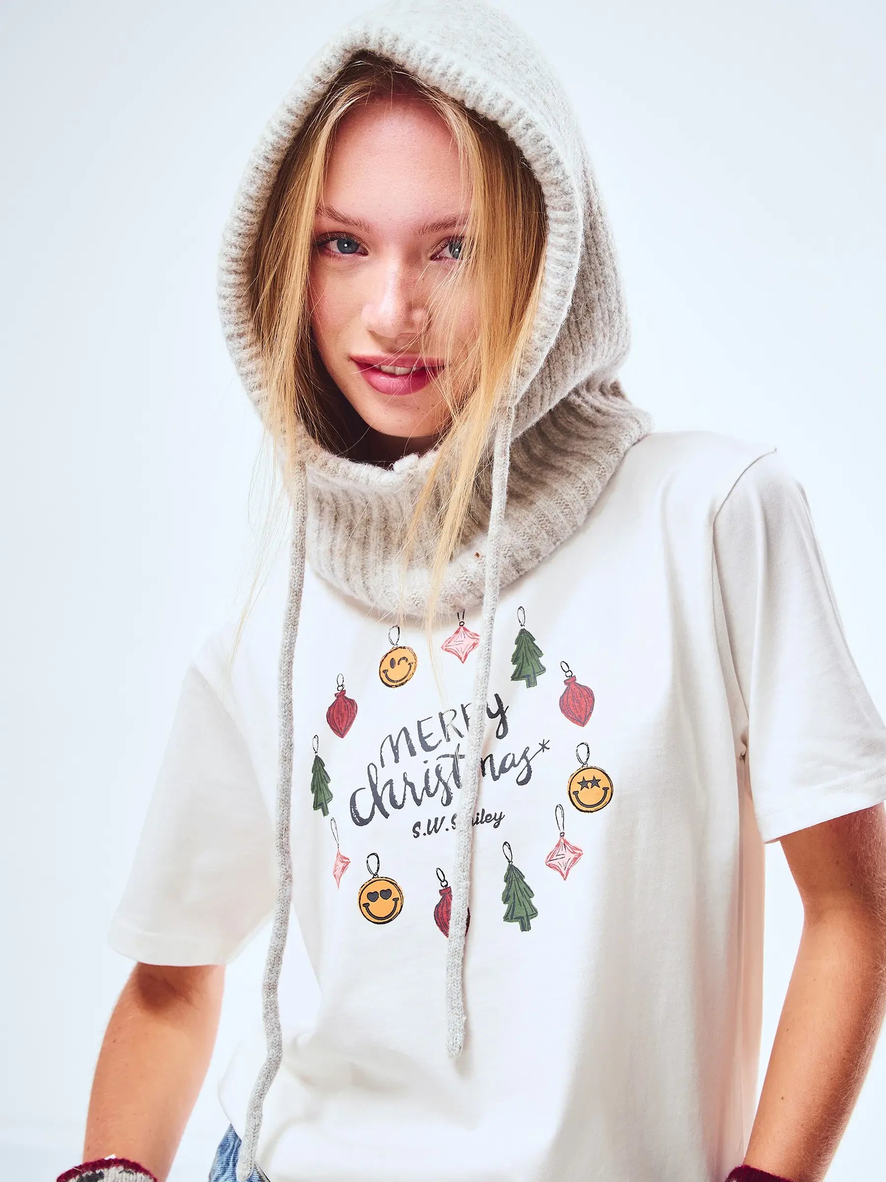 Cotton Christmas t-shirt S.W. SMILEY