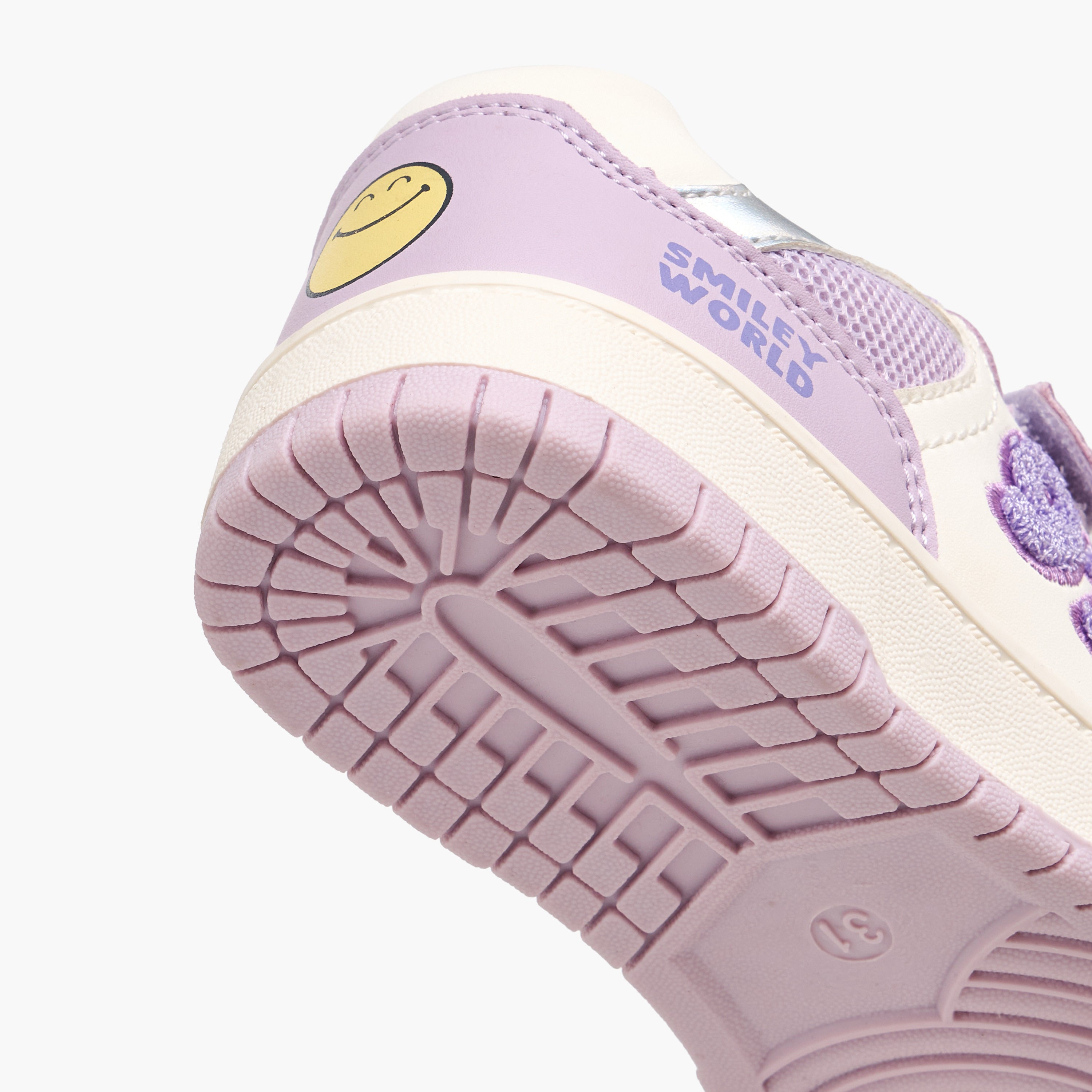SmileyWorld Girls Hook & Loop Sneakers
