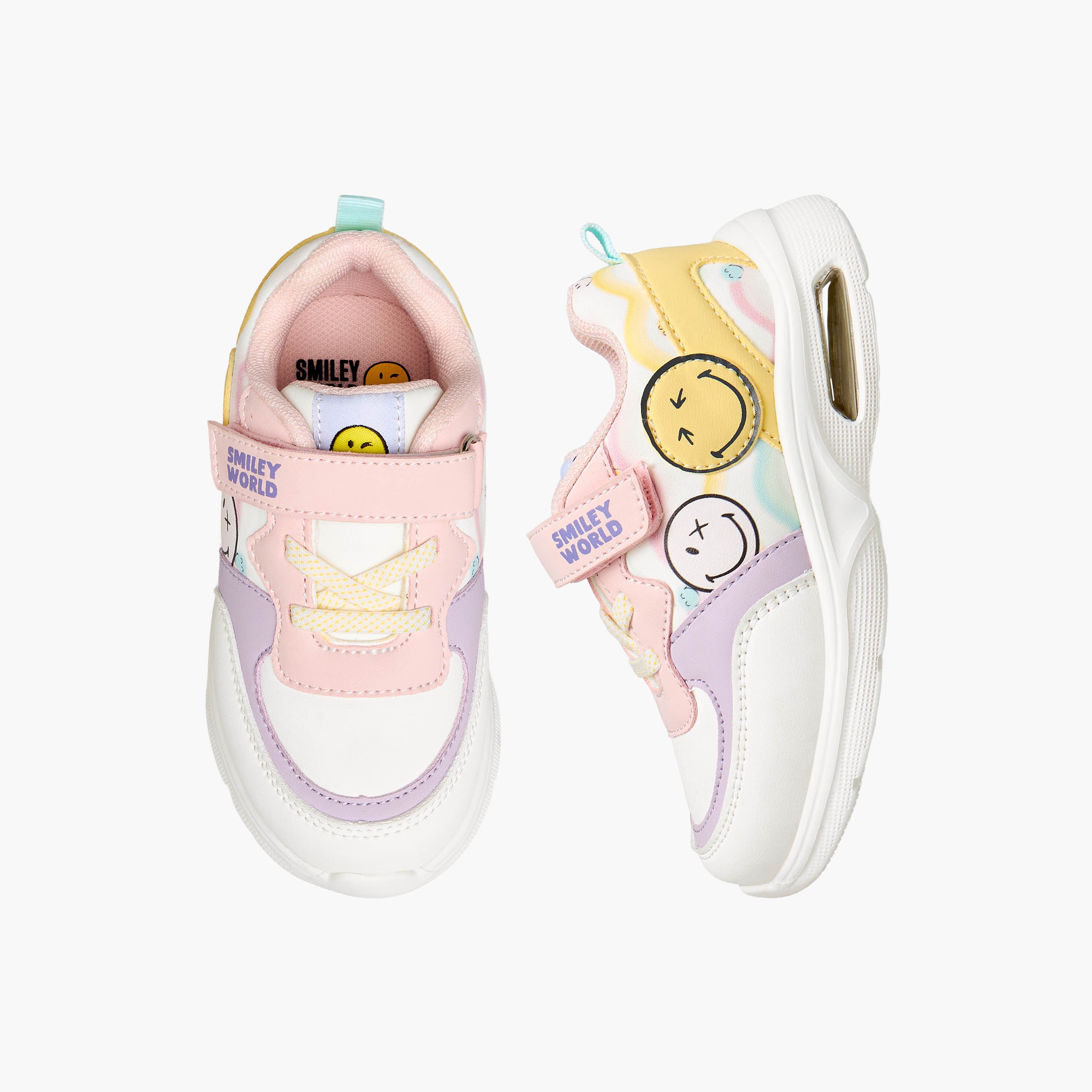 SmileyWorld Girls Colorblock Sneakers