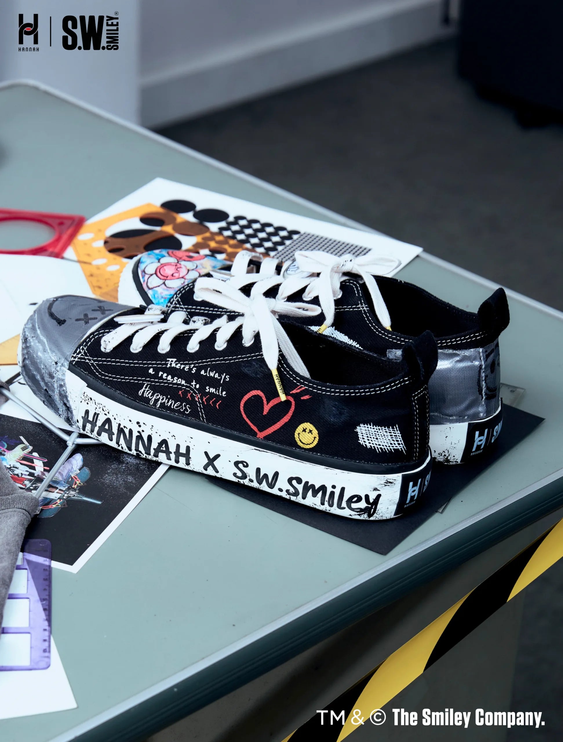 Sneakers: “HANNAH x S.W.SMILEY Custom-Built Raw Edition”