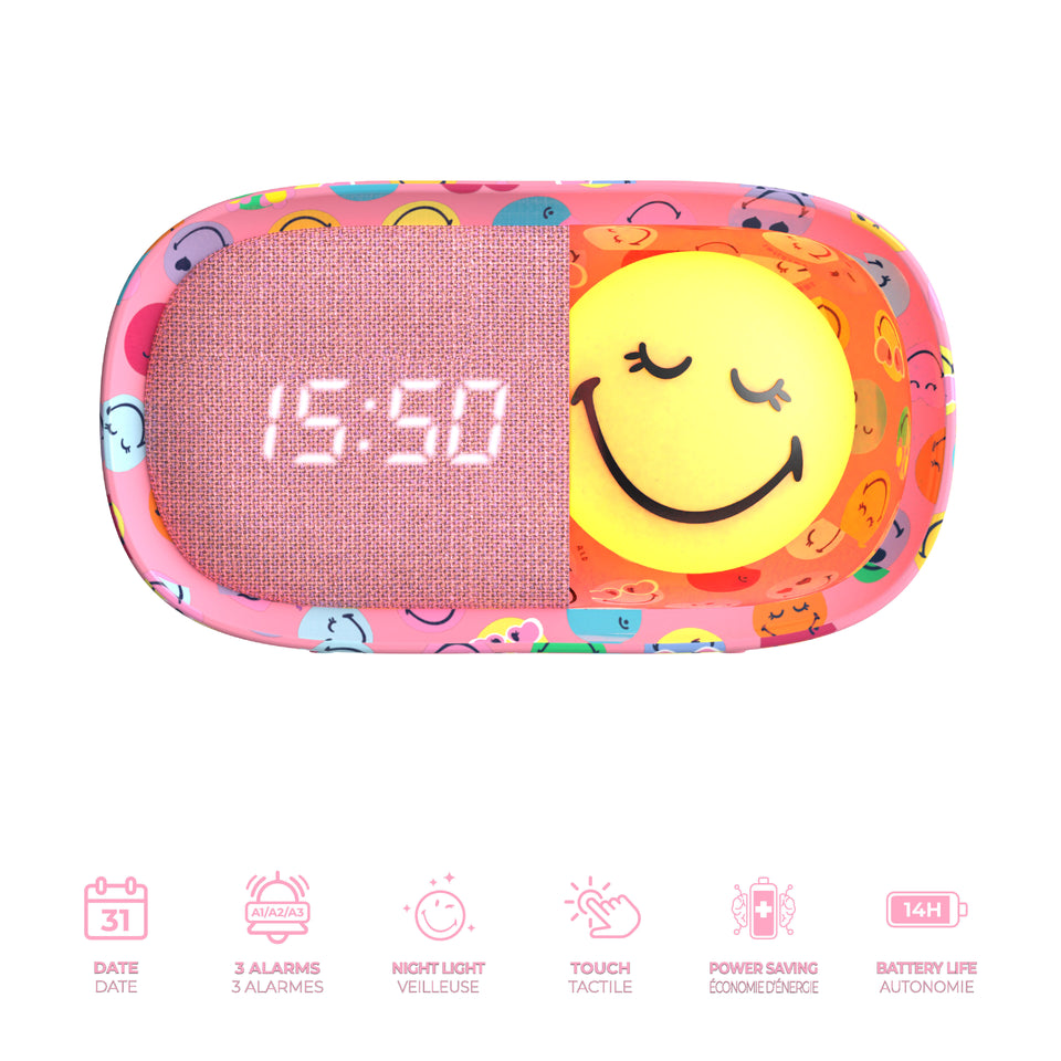 DREAMY CLOCK SMILEY WORLD® - Pink
