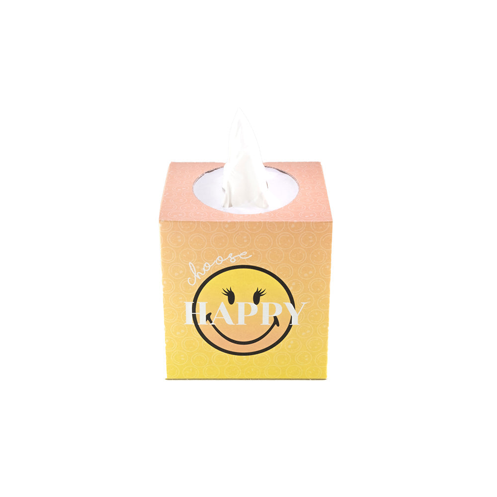 SmileyWorld® Ultra Soft Tissues 3-Design - Cube Box, 20-Pack
