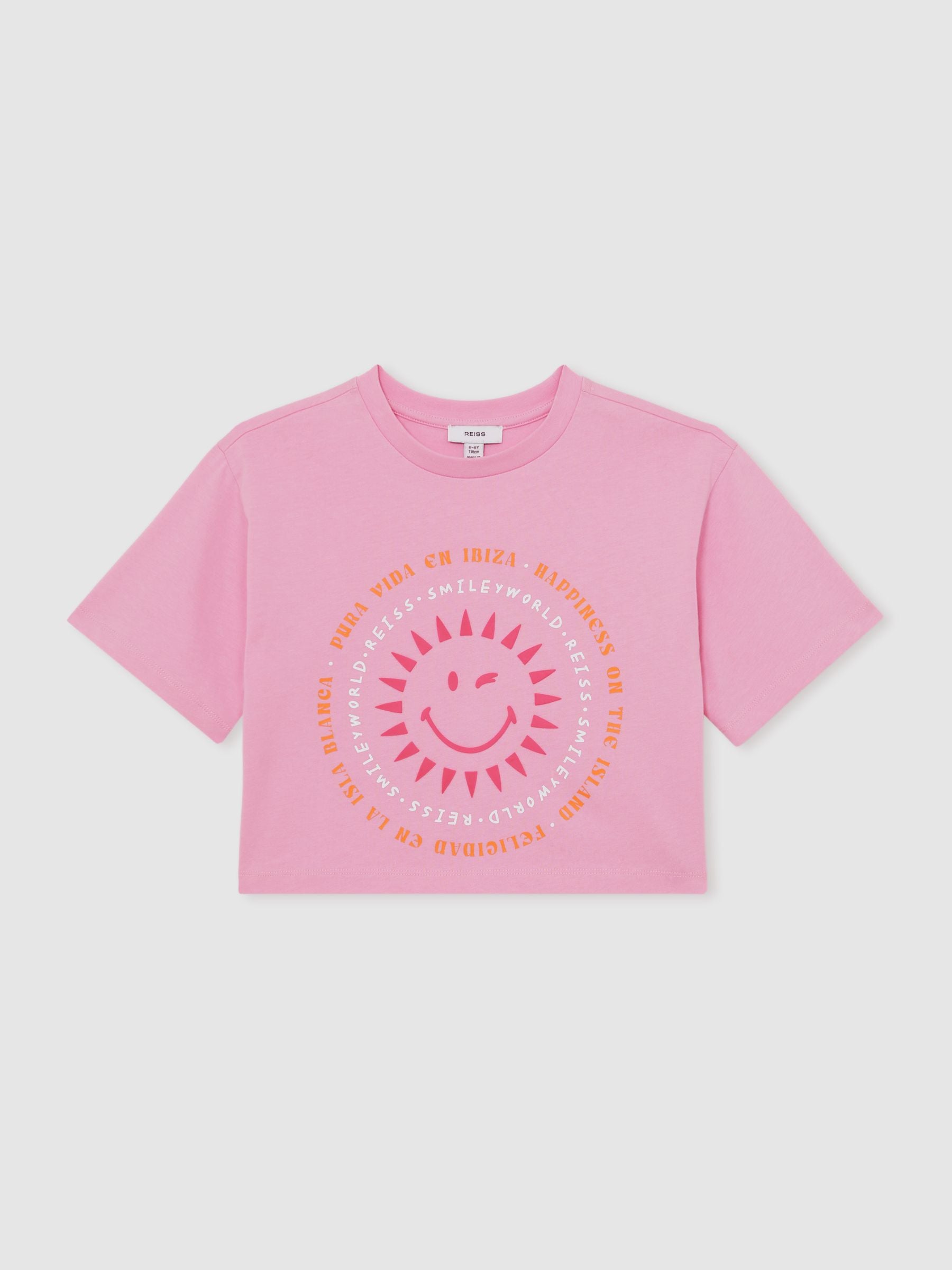 SmileyWorld | Sun-Print T-Shirt in Pink