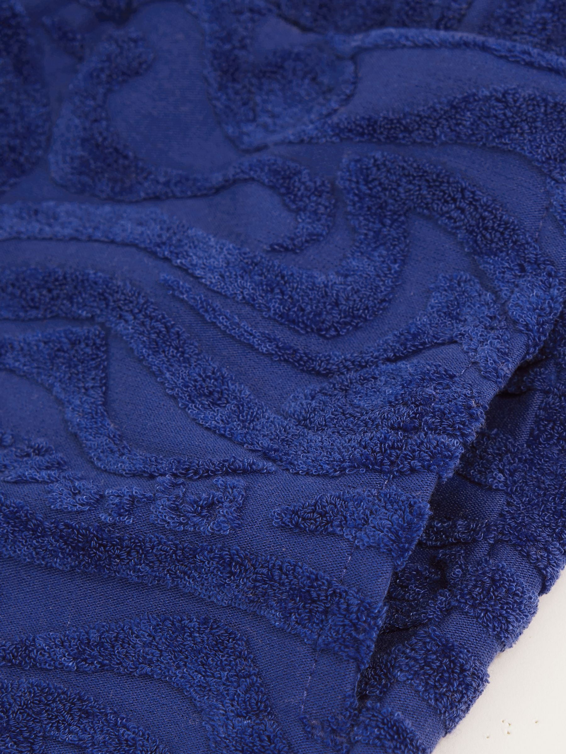 SmileyWorld | Reiss Wave Texture Shorts in Bright Blue