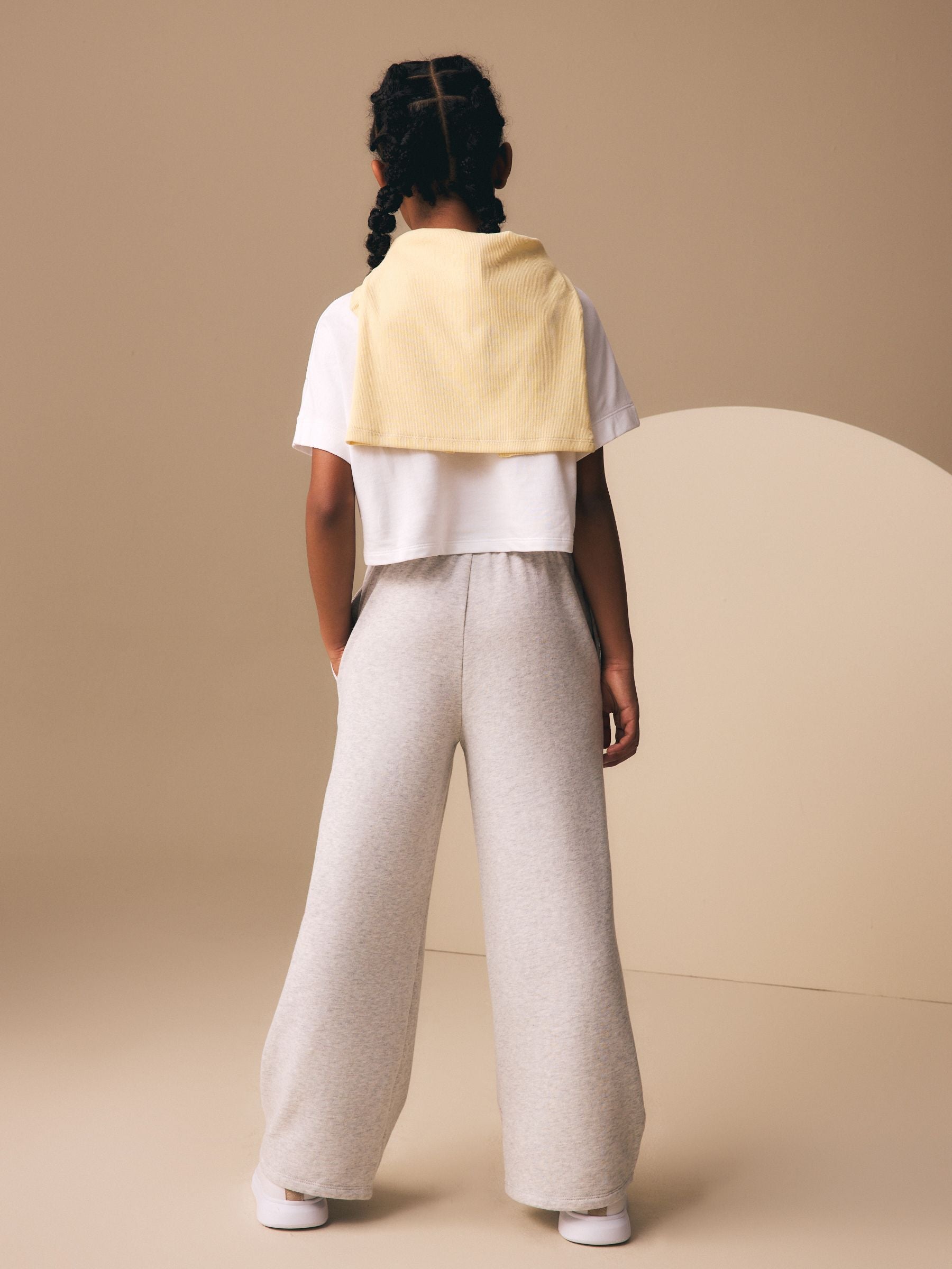 Smiley World Grey Wide Leg Joggers (3-16yrs)
