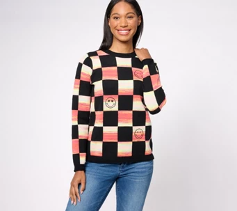 Logo by Lori Goldstein x SmileyWorld Crew Neck Sweater