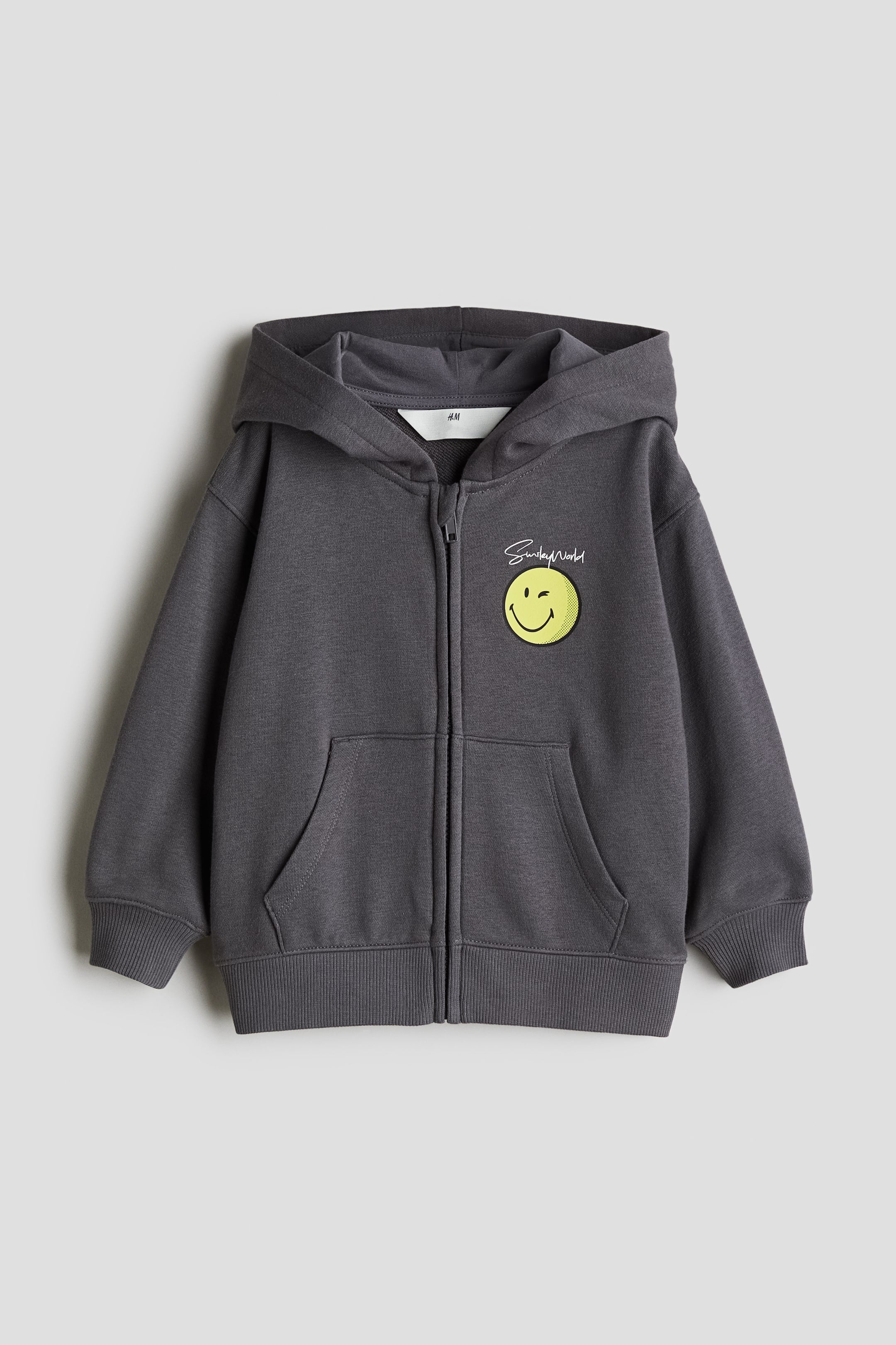 Smiley Kapuzenpullover H Und M H&M Oversized Fit Printed Hoodie