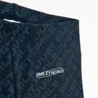 Cool Club, Girls' Set, T-shirt, Leggings, Cycling Pants, Ribbed, Black, SmileyWorld