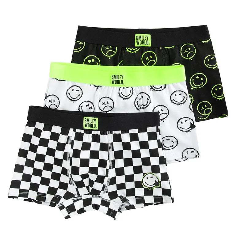 Cool Club, Boys' boxer briefs, mix, SmileyWorld, set, 3 pcs.