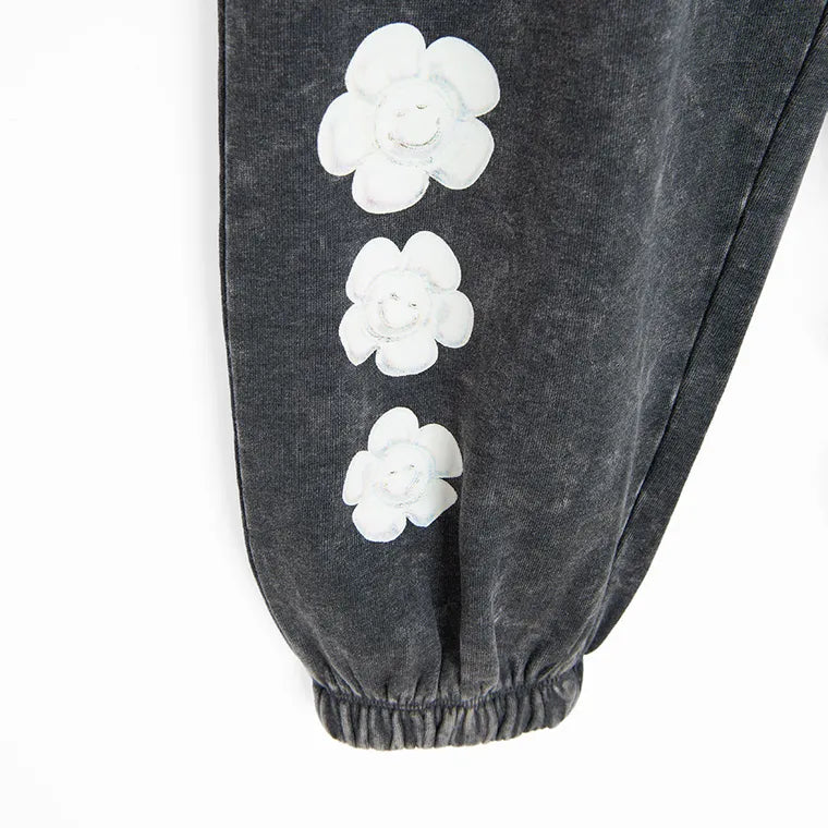 Cool Club, Girls' sweatpants, insulated, balloon, black, SmileyWorld