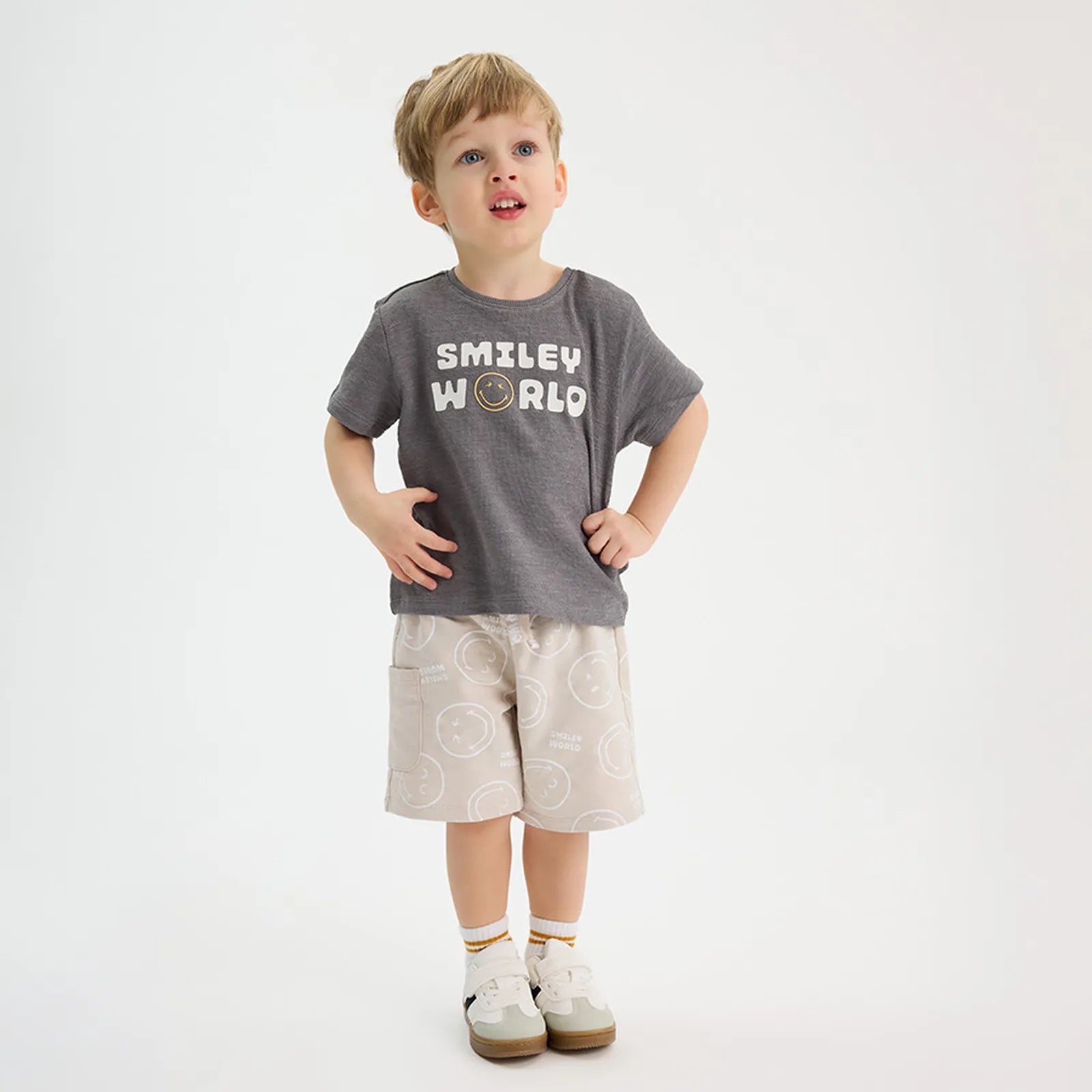 Cool Club, Boys' Shorts, Beige, SmileyWorld