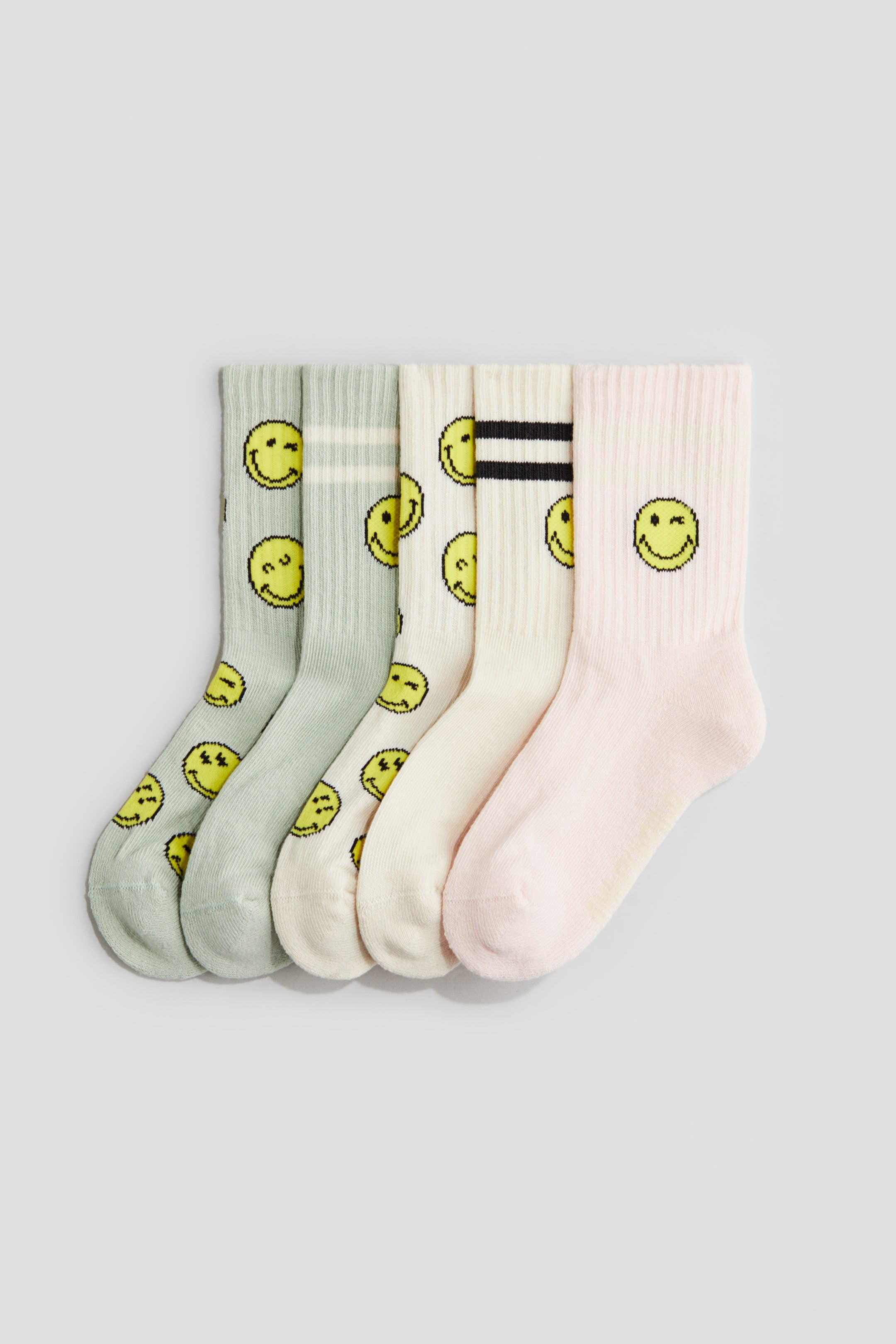 5-Pack Intarsia Motif Socks - H&M | SmileyWorld