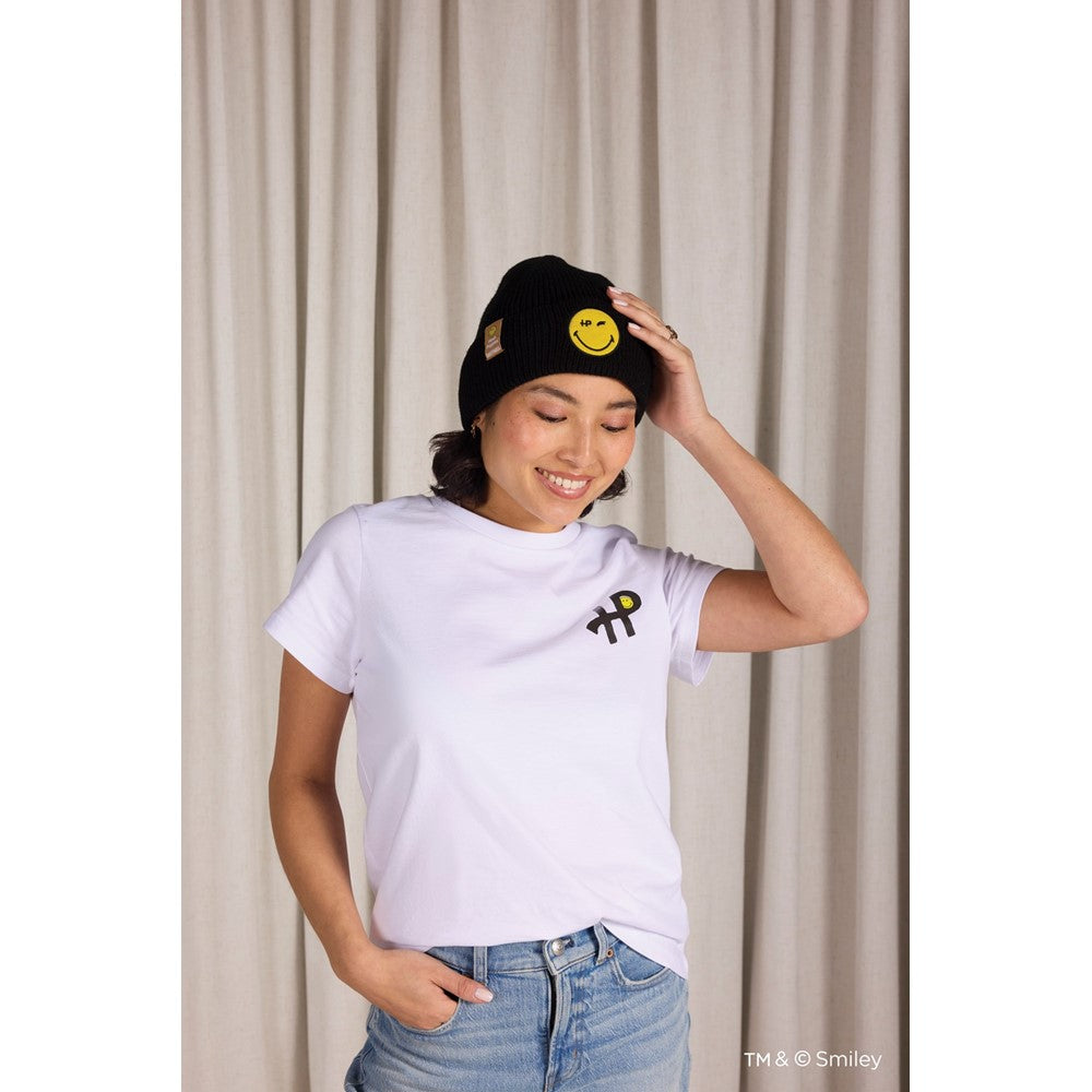Black SmileyWorld® Beanie Hat