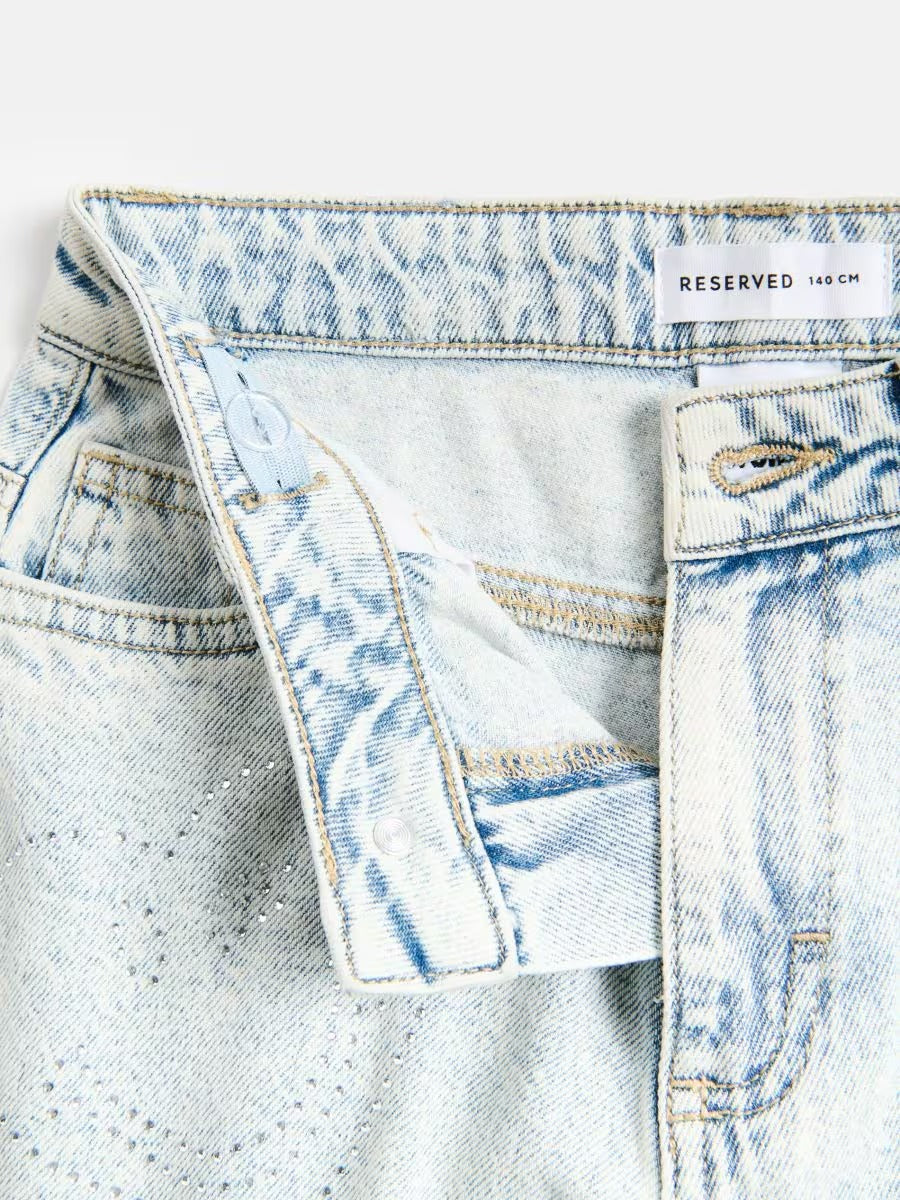 Wide leg jeans with SmileyWorld®