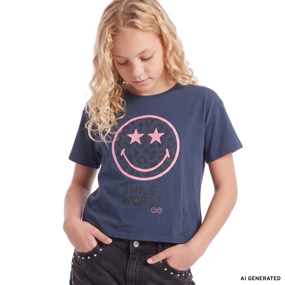 SmileyWorld T-shirt with large print