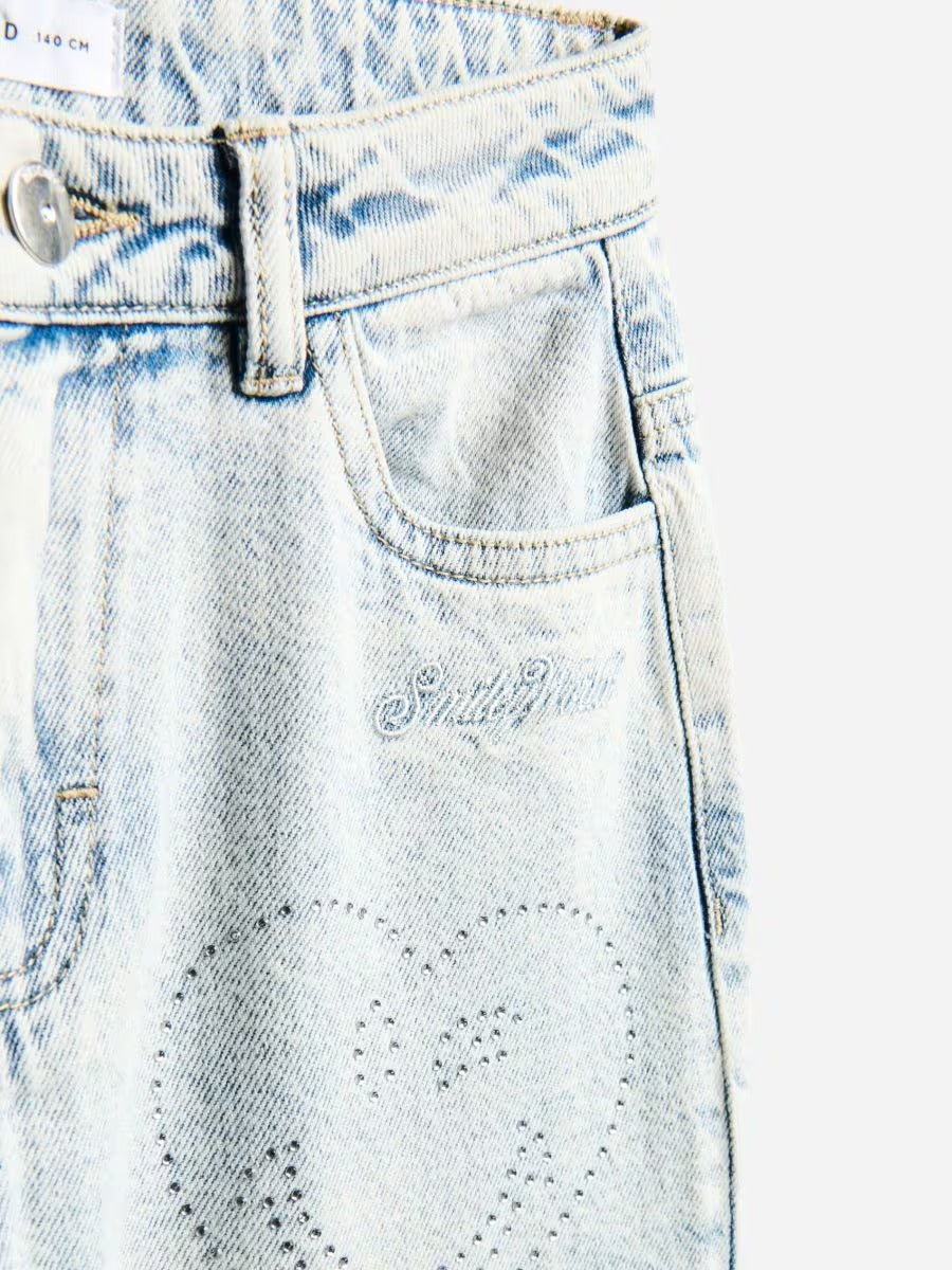 Wide leg jeans with SmileyWorld®