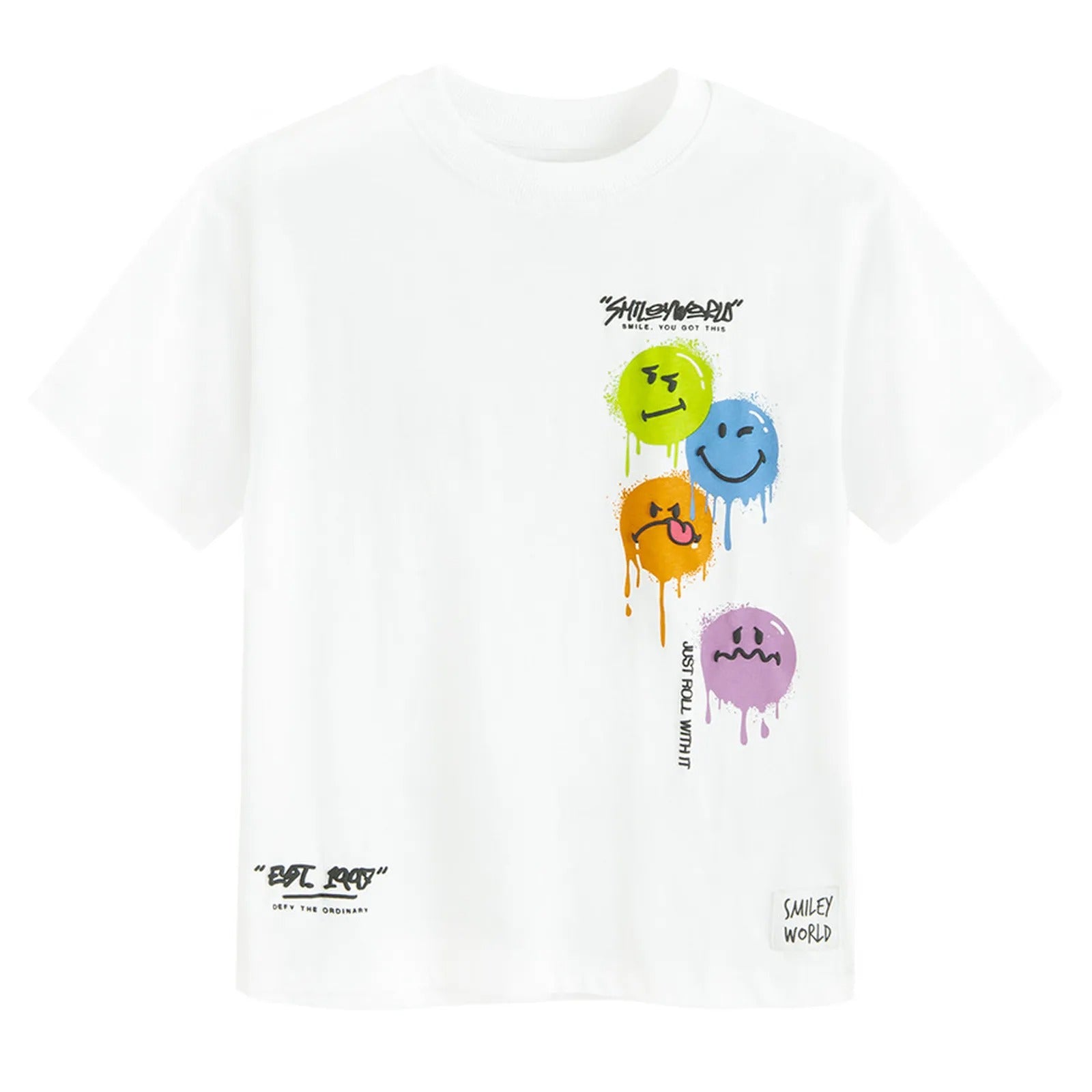 Cool Club, Boy's T-shirt, White, SmileyWorld