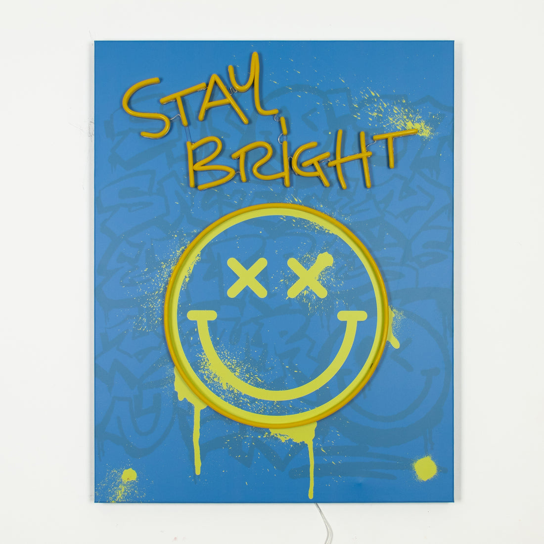 Stay Bright: S.W.Smiley LED Neon Canvas