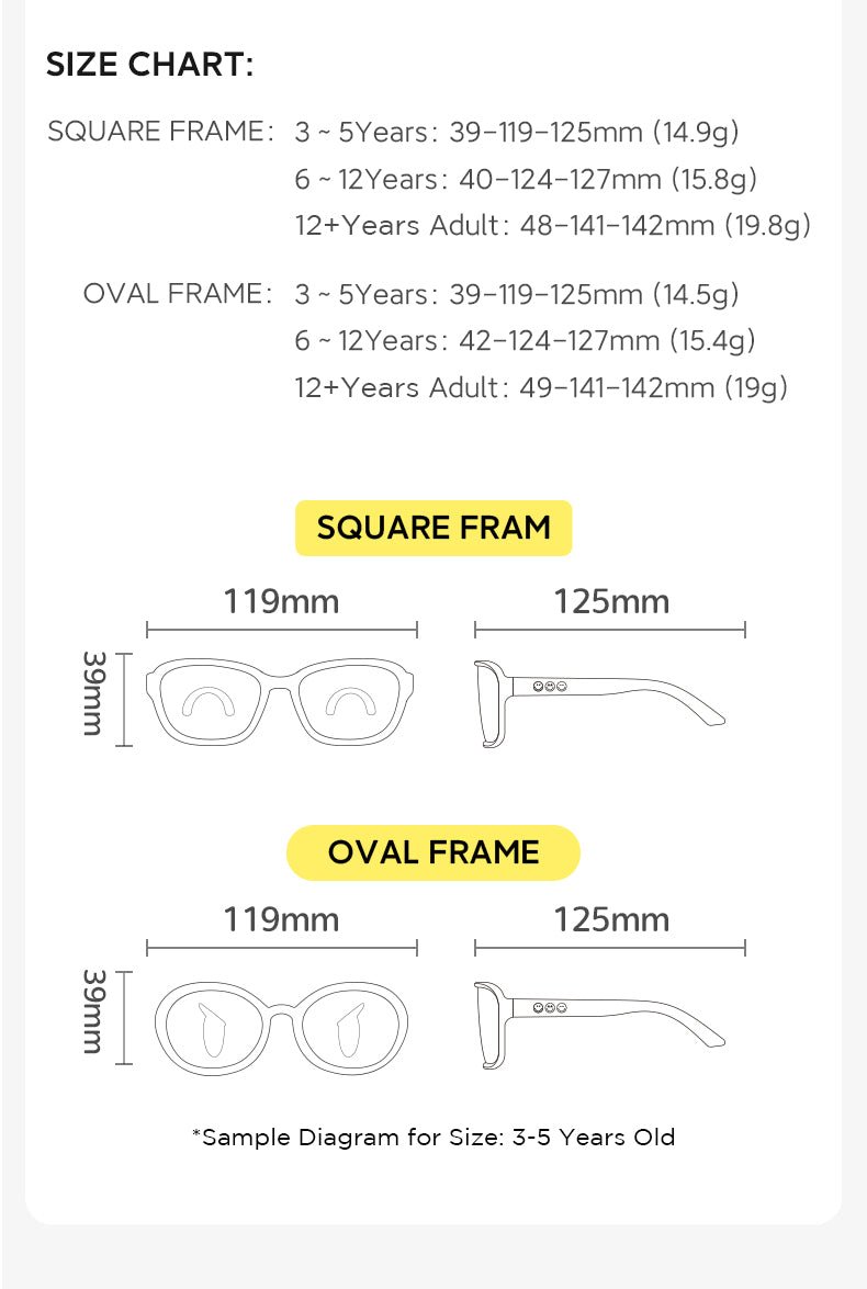 SmileyWorld Kid Sunglasses Square Sunlight Yellow