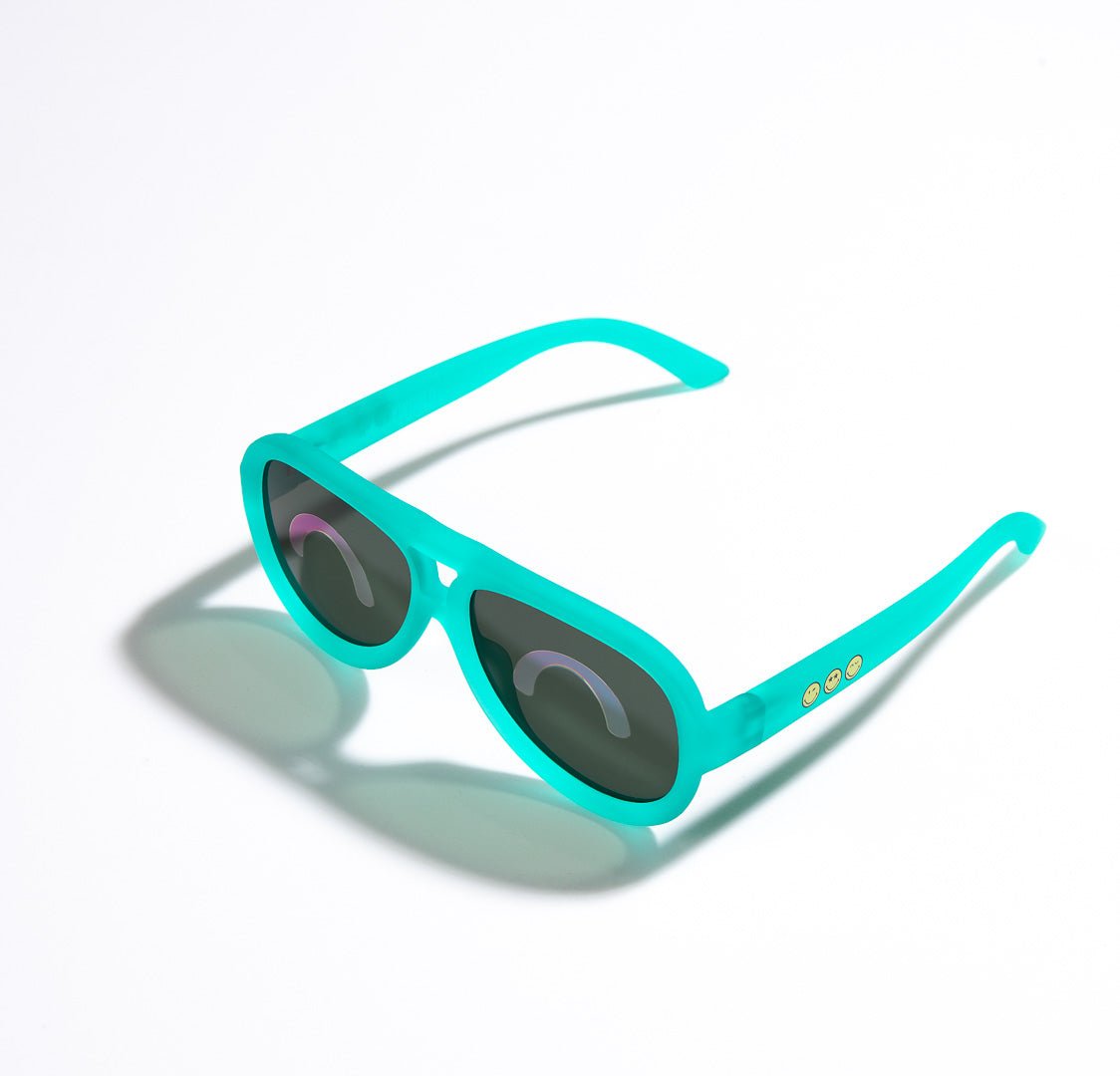 SmileyWorld Toddler Sunglasses Aviator Lake Green