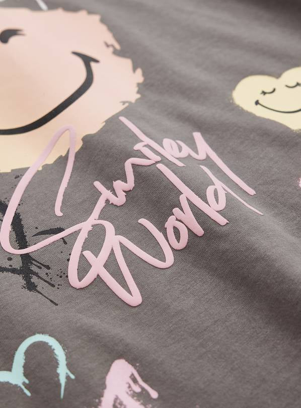 SmileyWorld Charcoal Short Sleeve T-Shirt 6 years