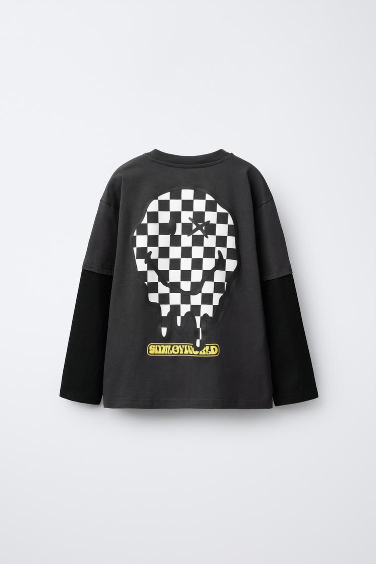 DOUBLE SLEEVE SMILEYWORLD ® T-SHIRT – Smiley World