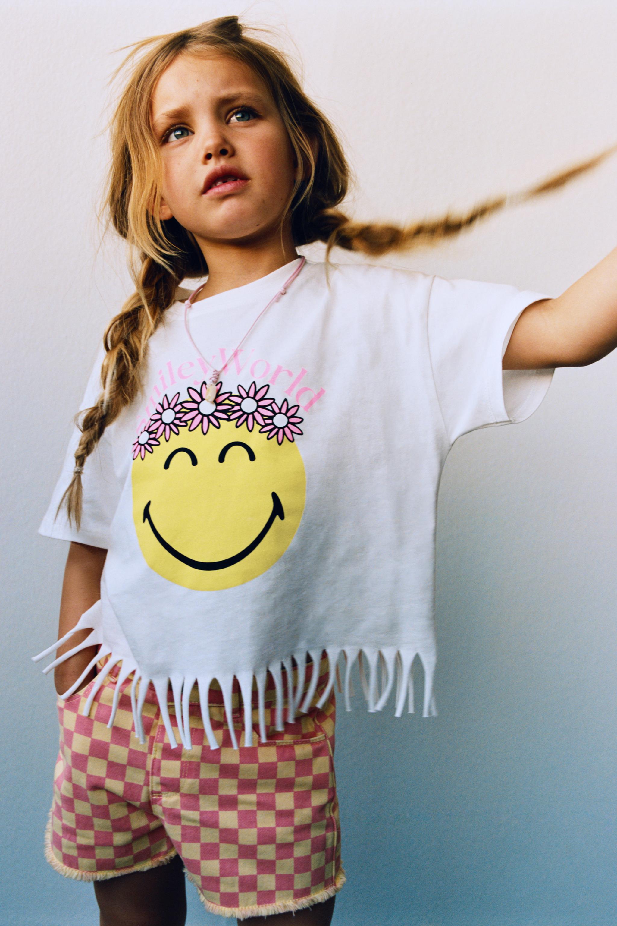 SMILEYWORLD ® FRINGED T-SHIRT