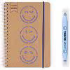 Yoobi SmileyWorld® Spiral Journal with Kraft Marker 4.5" X 6.5", 1.0 set