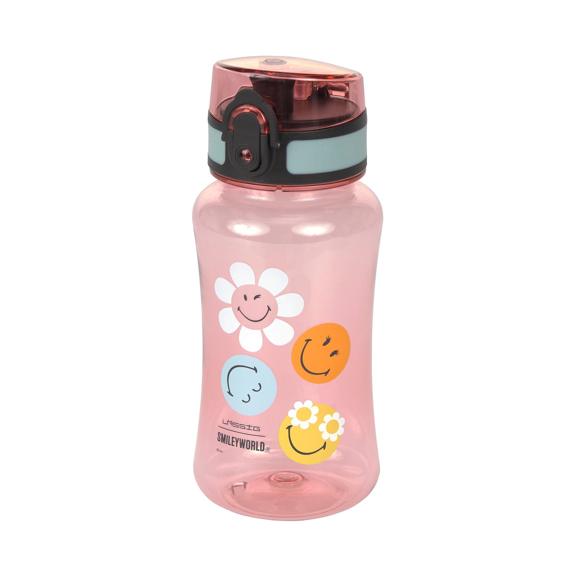 Tritan Children's Drinking Bottle 420 ml - SmileyWorld®, Pink