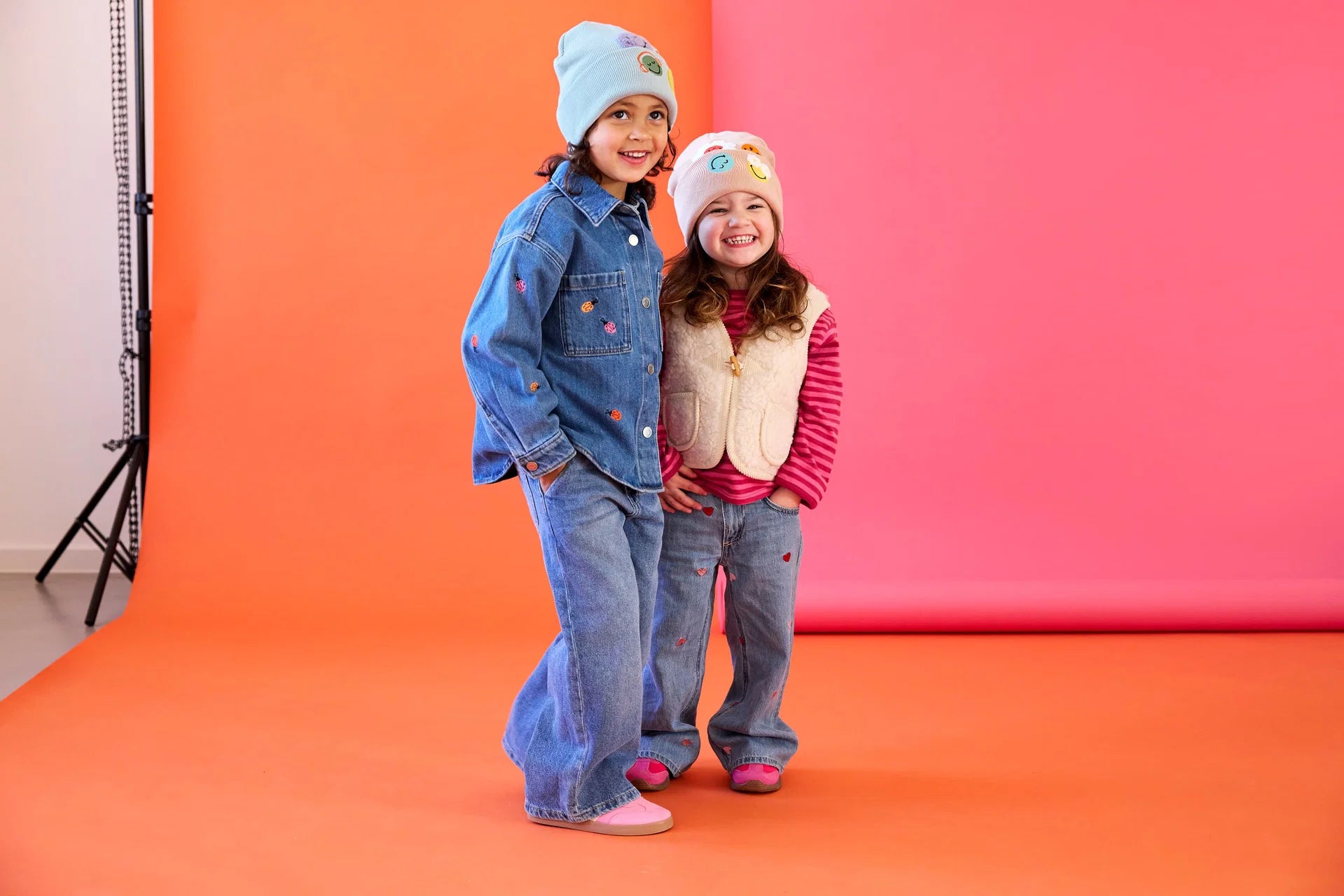 Beanie Hat for Children - Organic Cotton SmileyWorld®, Blue