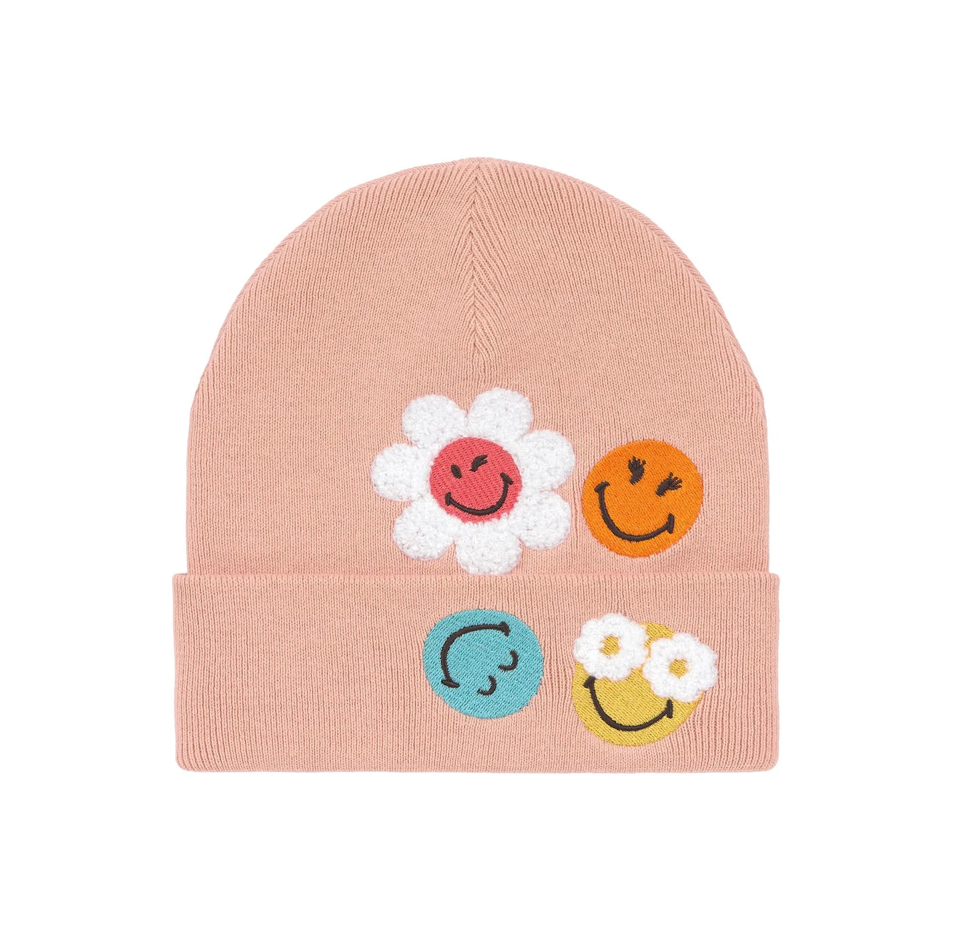 Beanie Hat for Children - Organic Cotton SmileyWorld®, Pink