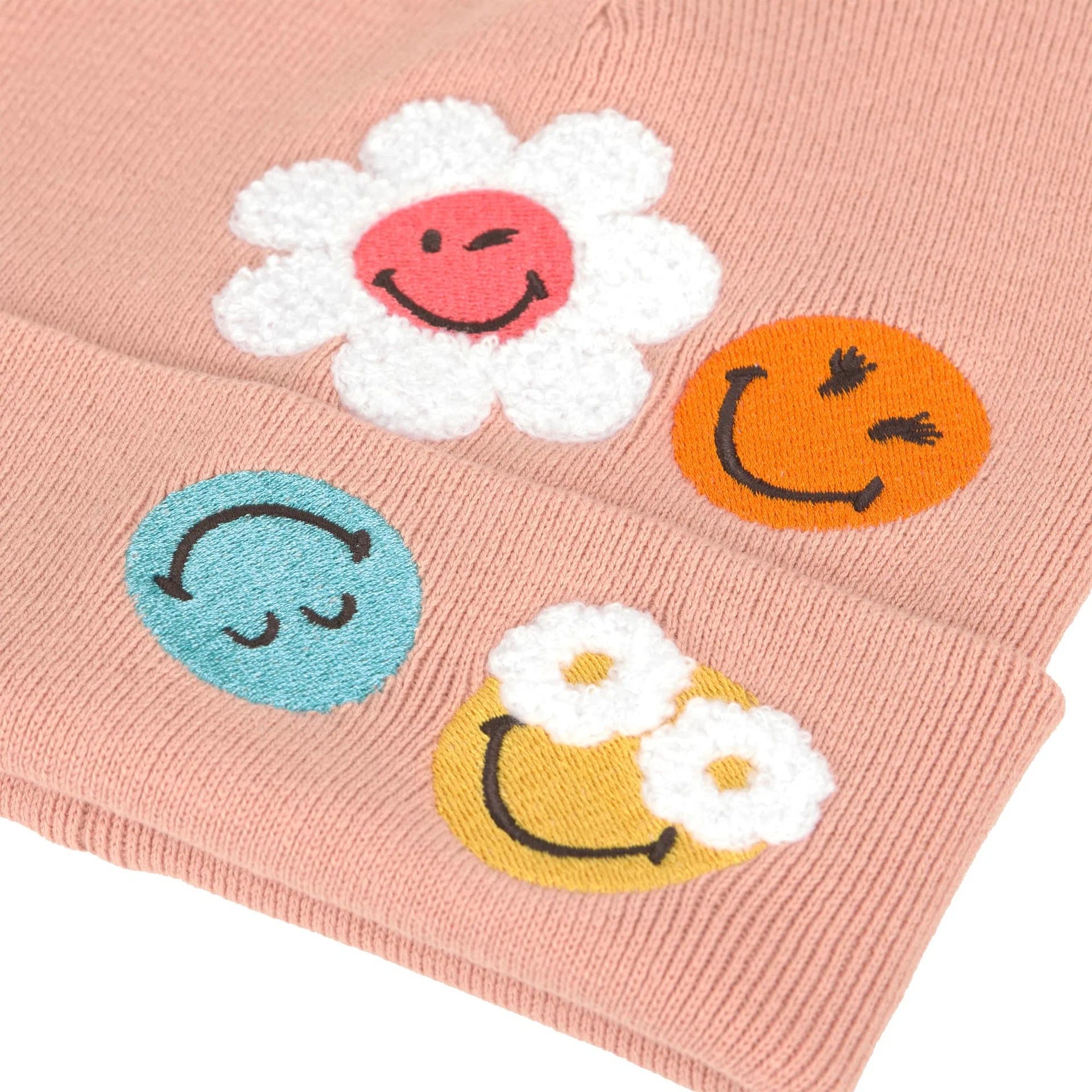 Beanie Hat for Children - Organic Cotton SmileyWorld®, Pink