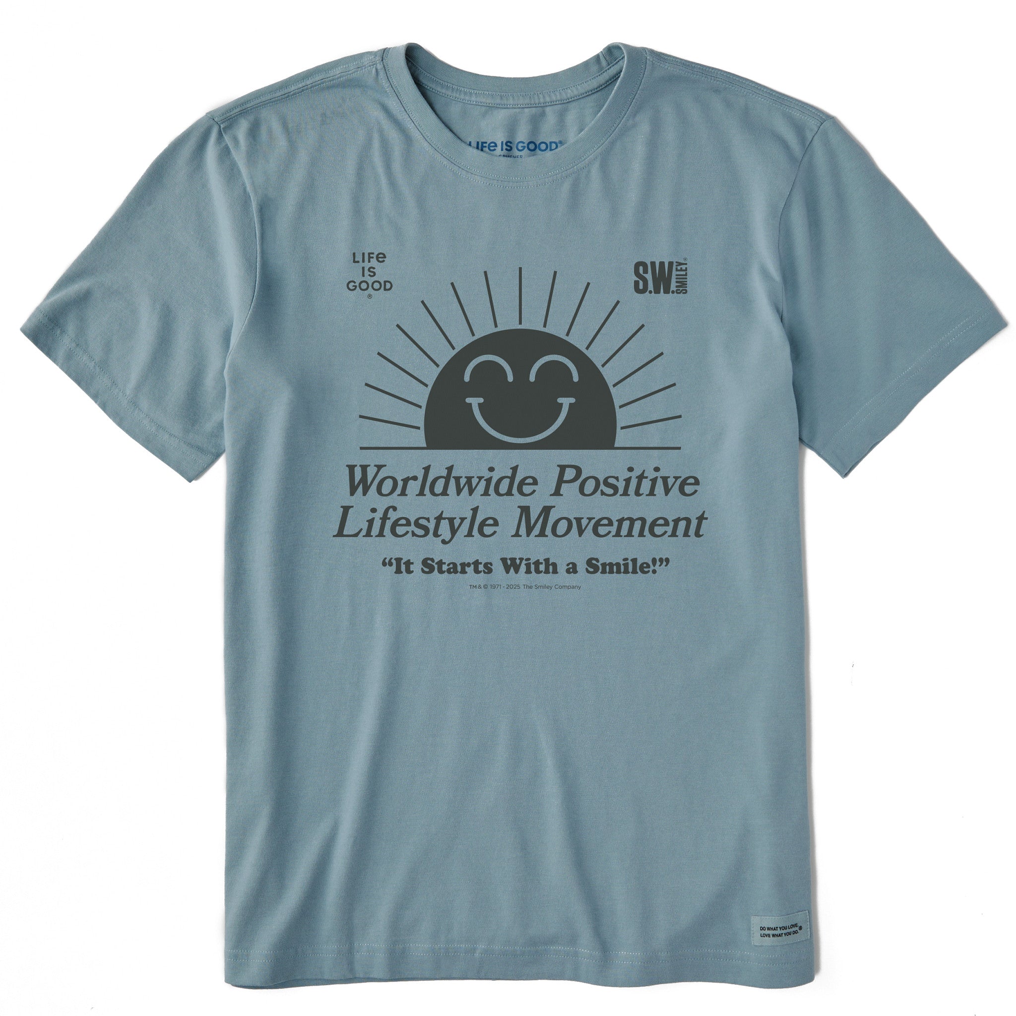 LIG | S.W.Smiley Rising Sun Short Sleeve Crusher Tee