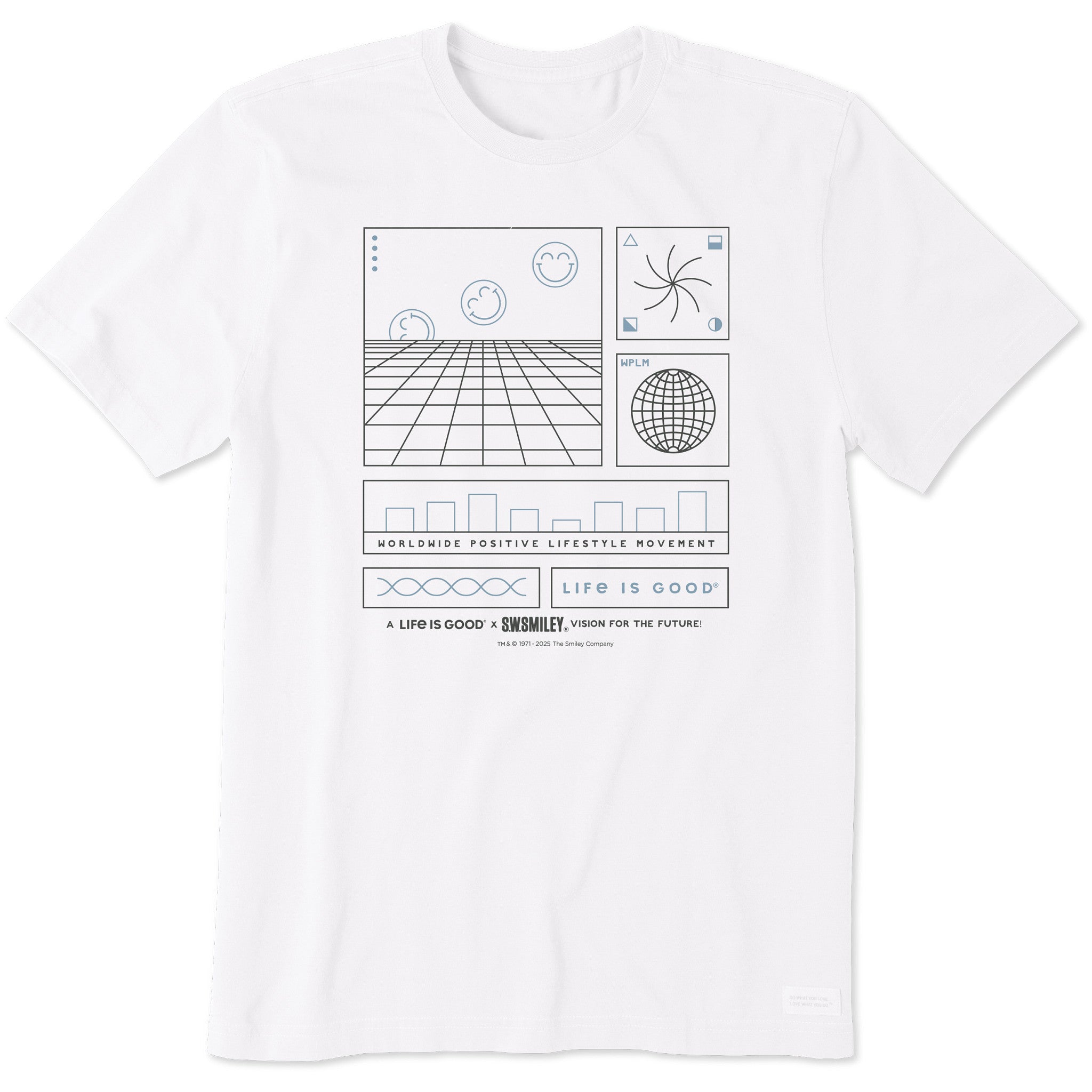 LIG | S.W.Smiley Schematic Short Sleeve Crusher Tee
