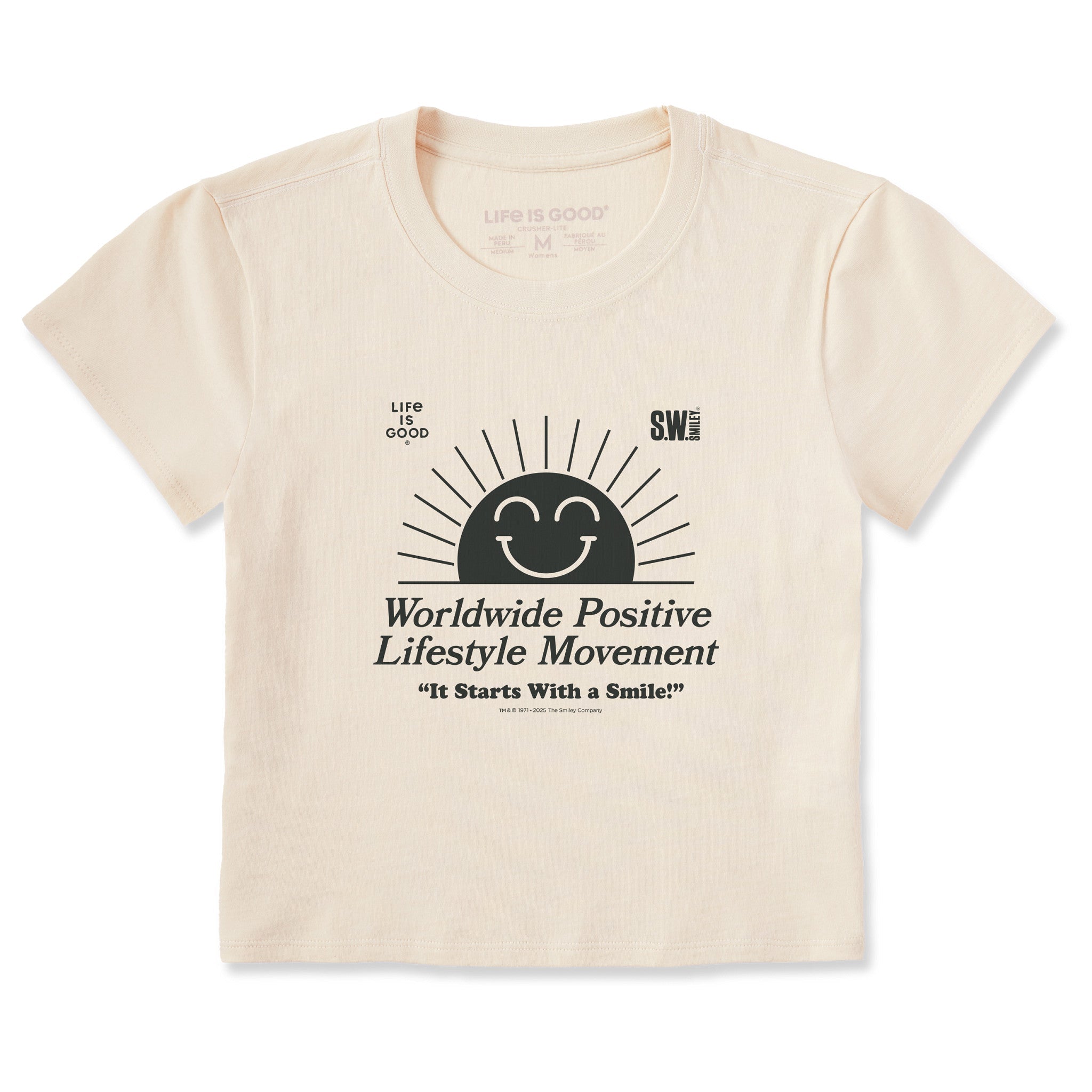 LIG | S.W.Smiley Rising Sun Crusher-LITE Shrunken Tee